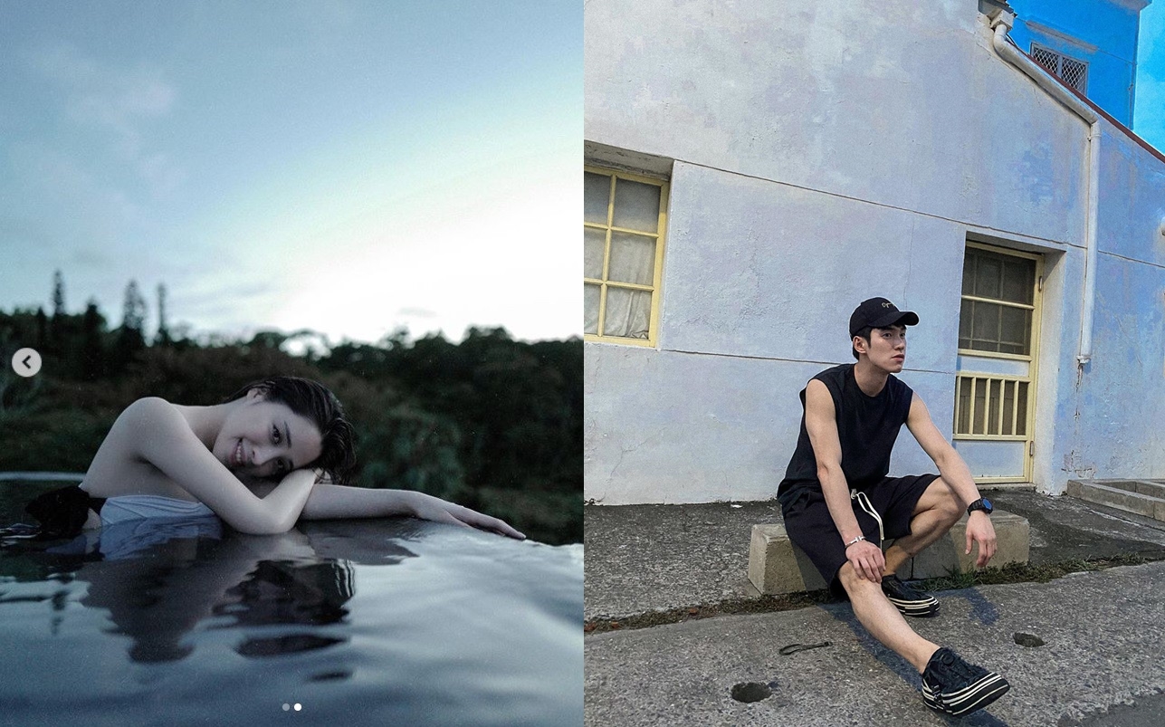 歐陽妮妮與張書豪祕遊屏東。（翻攝歐陽妮妮、張書豪IG）