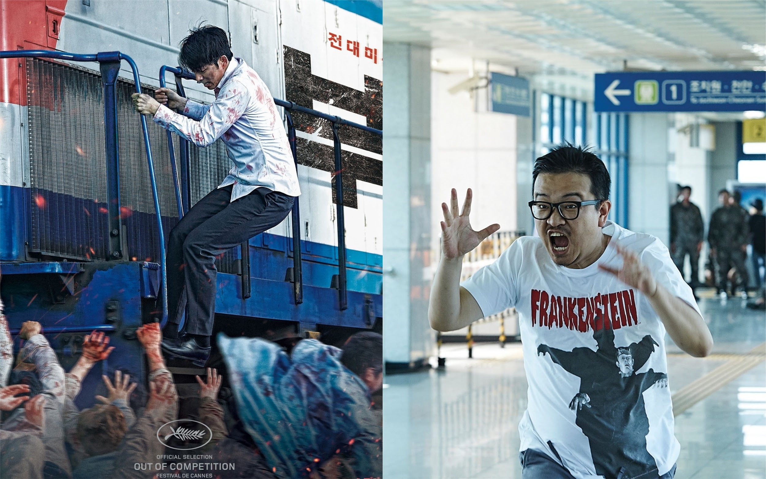 延尚昊（右）執導的《屍速列車》在亞洲各國開出票房佳績，也掀起一波喪屍熱潮。（翻攝daum movie）