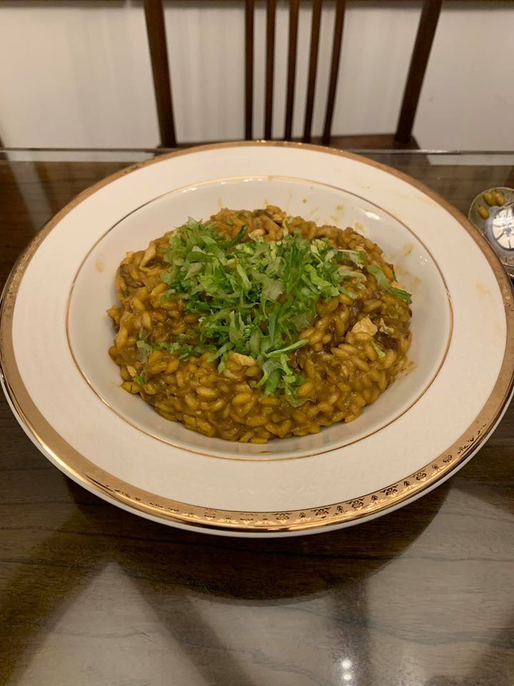 就算要運動很久,也要來一盤義大利番紅花牛肝菌燉飯。