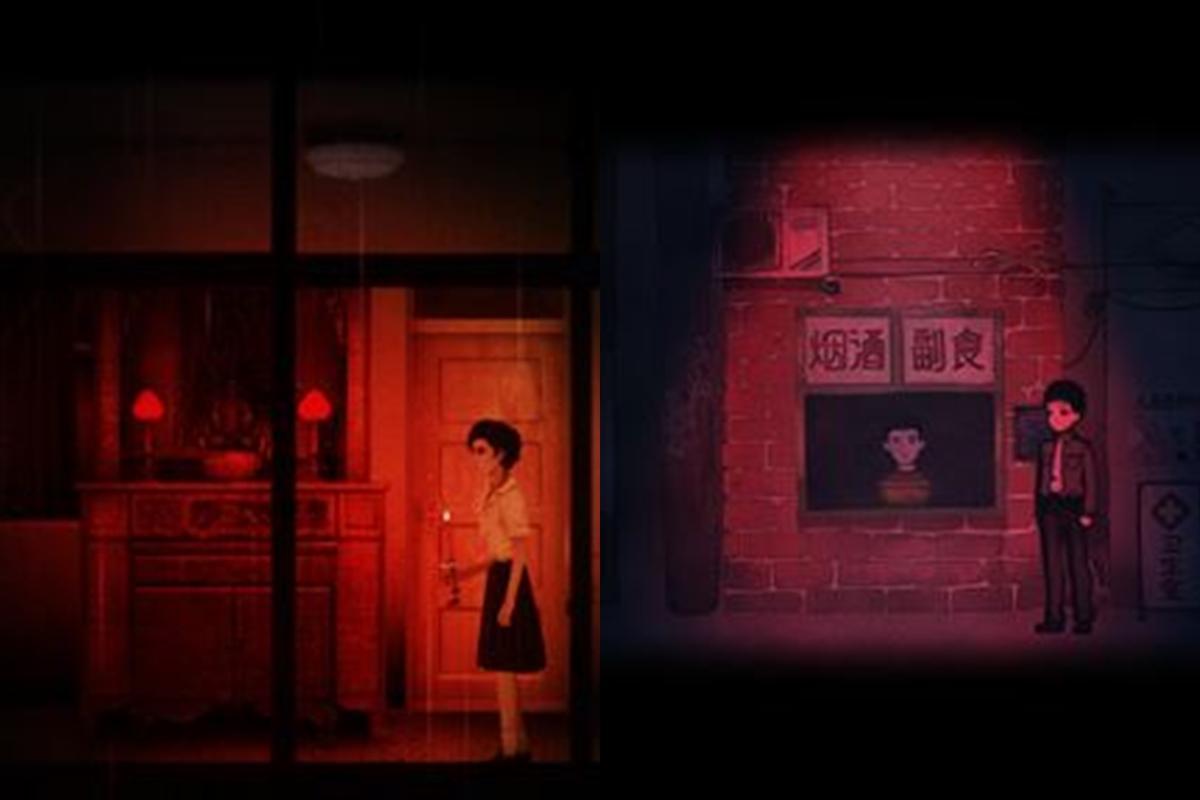 《煙火》(右)與《返校》在遊戲畫面的風格上相當類似。(翻攝Steam)