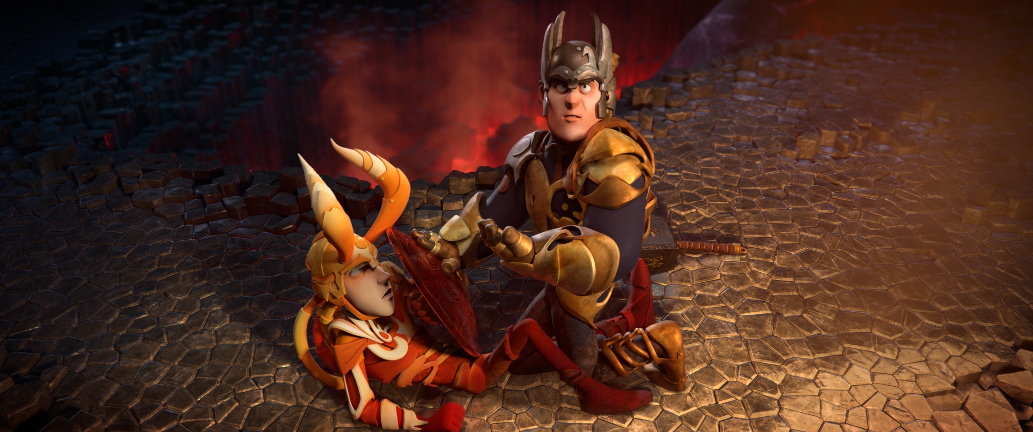 雷神索爾和弟弟洛基在《北海小英雄》也尬一角。（華映提供）