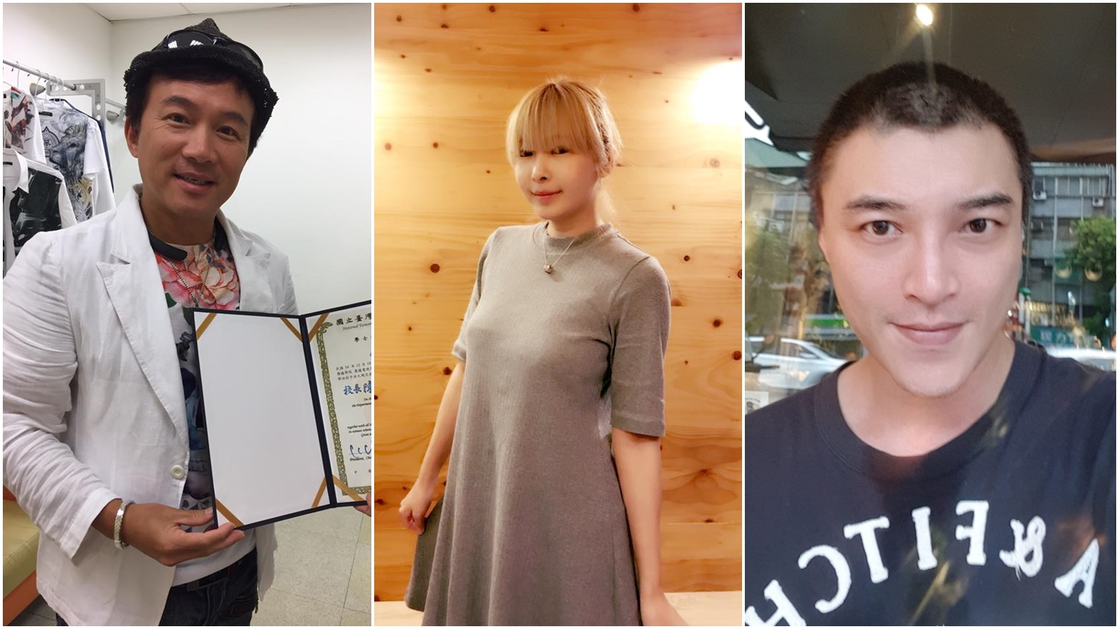 藝人酒後鬧事例子不少，但最嚴重的莫過於8年前Makiyo（中）與日籍友人將計程車司機毆致重傷的案件。（翻攝自Makiyo、安定亞、孫鵬臉書）