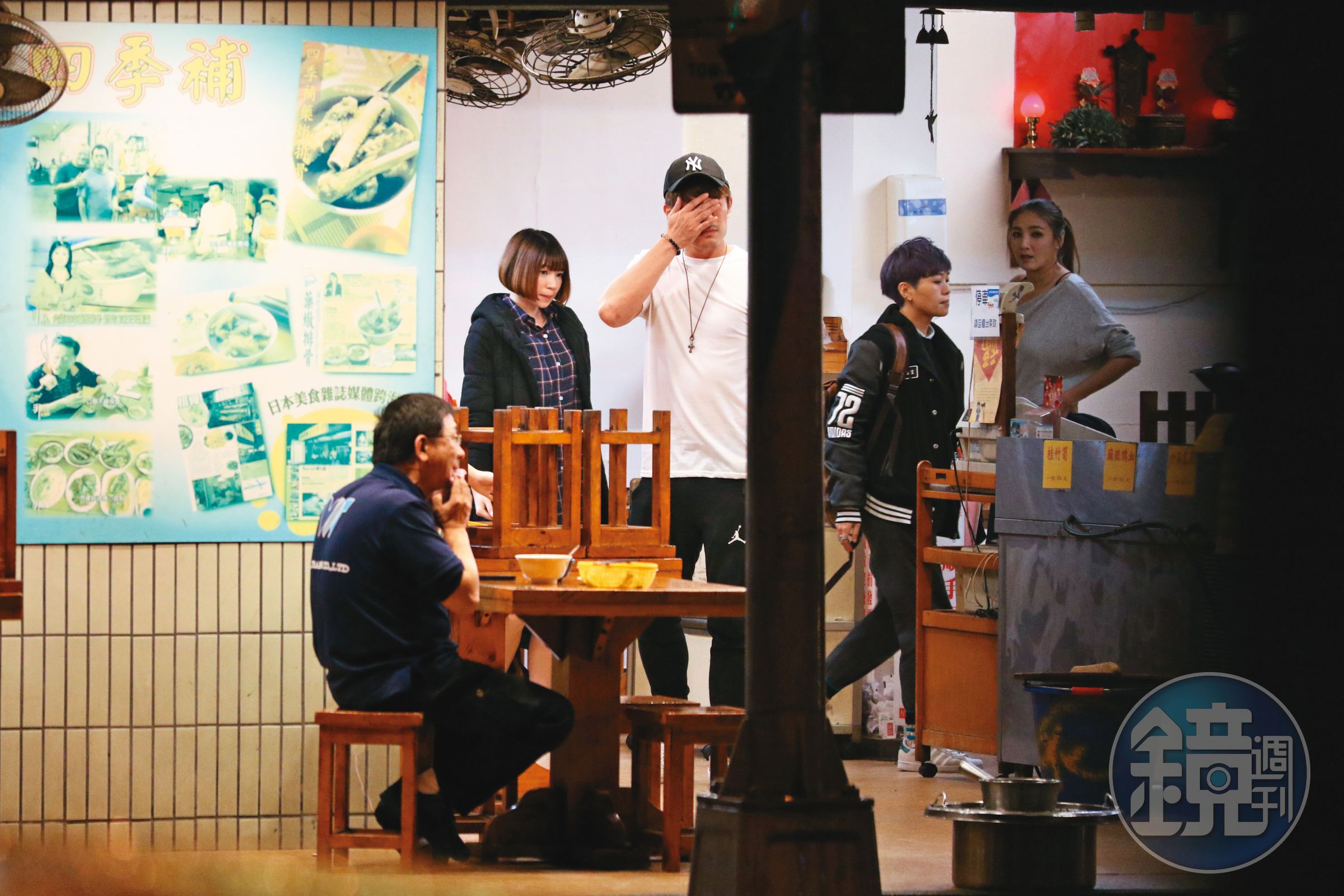 3年前本刊直擊，陳志強（右）帶曾智希（左）吃宵夜，因而戀情曝光。