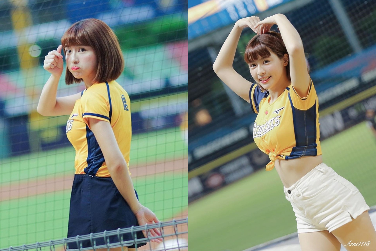 台灣因疫情控制相對良好而仍有職棒比賽可觀賞，場邊的啦啦隊更成為一大焦點，使外國粉絲開始挖出以前的歷史。（翻攝峮峮-吳函峮臉書）