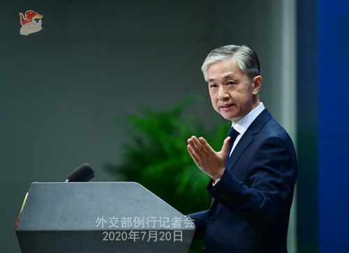 中國外交部發言人汪文斌敦促英方「放棄在香港延續殖民影響的幻想」。（翻攝中國外交部官網）