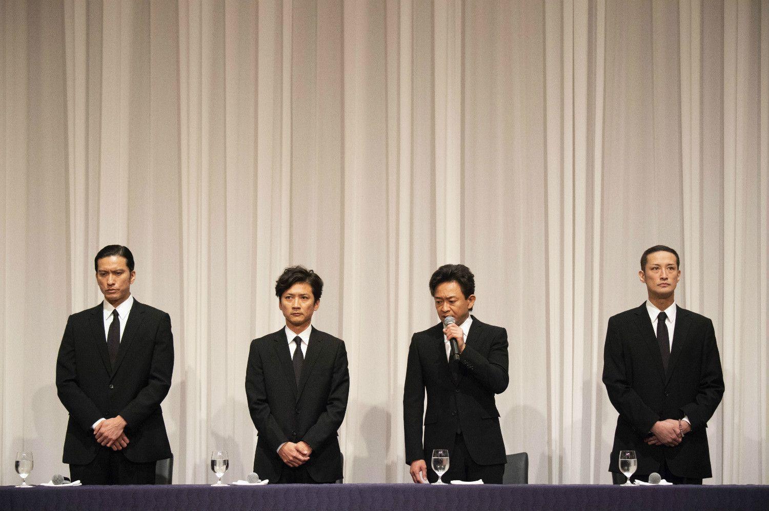 長瀨智也(左一)退社後,剩下3名成員將繼續活動,TOKIO不解散。(網路圖片)
