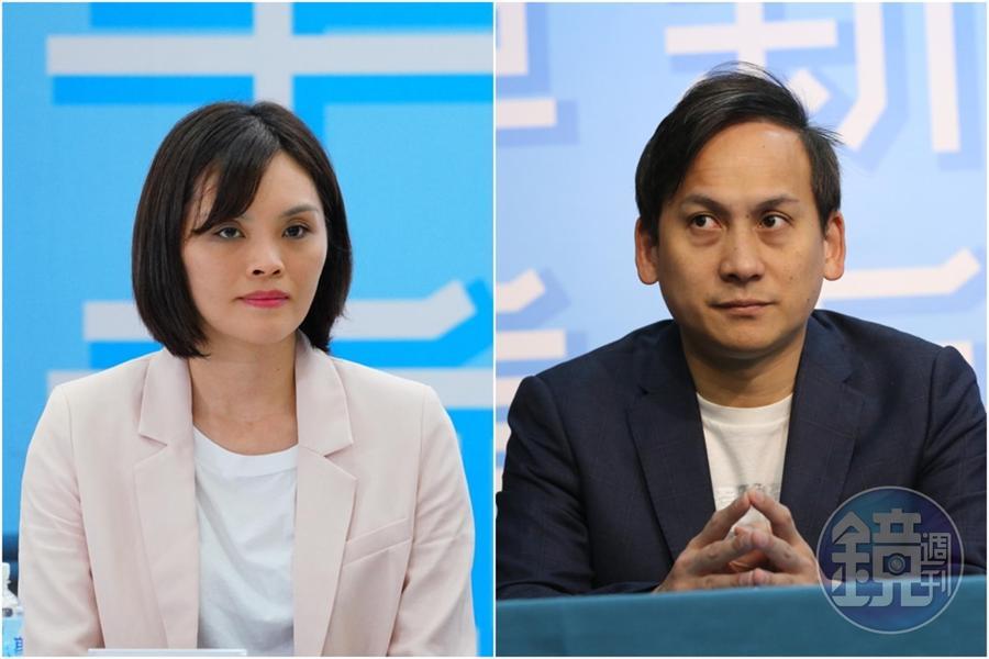 本刊爆出李眉蓁(左圖)碩士論文高達96%的頁數抄襲他人著作,同黨議員葉元之(右圖)呼籲李眉蓁趕快道歉。