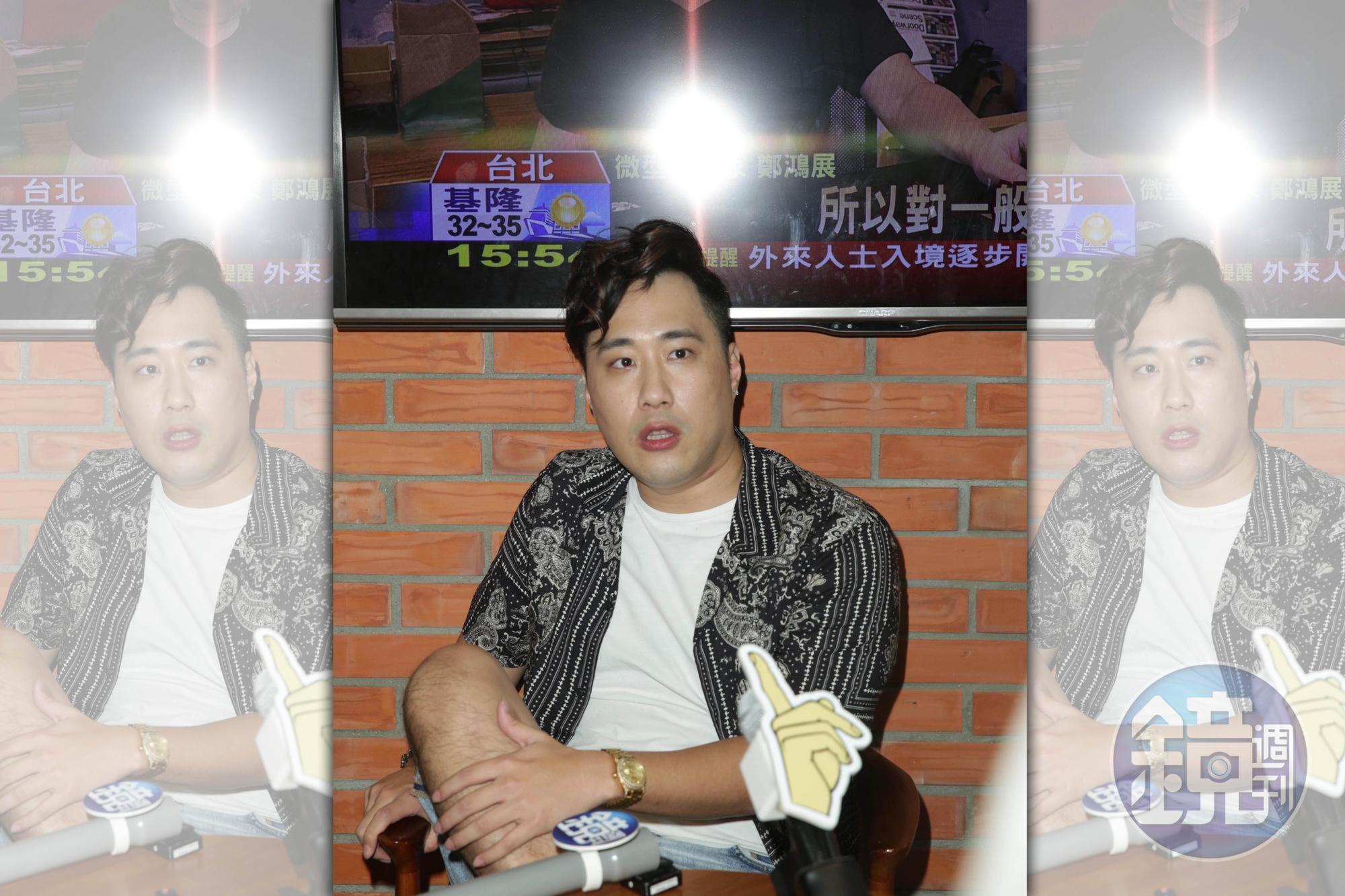 余祥銓談二姊余苑綺病況,稱讚她很勇敢,氣色也很好,不像病人。