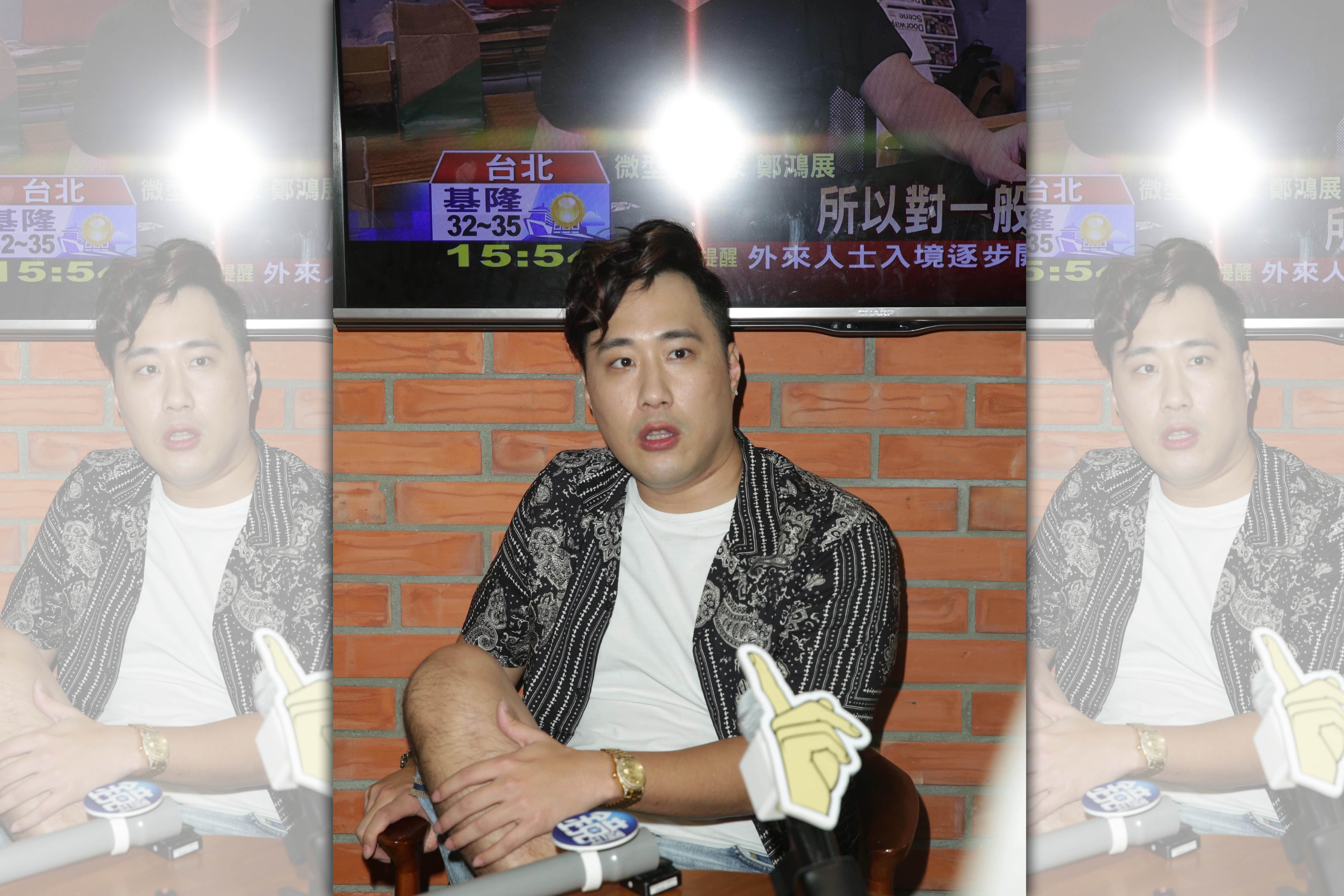 余祥銓談二姊余苑綺病況，稱讚她很勇敢，氣色也很好，不像病人。