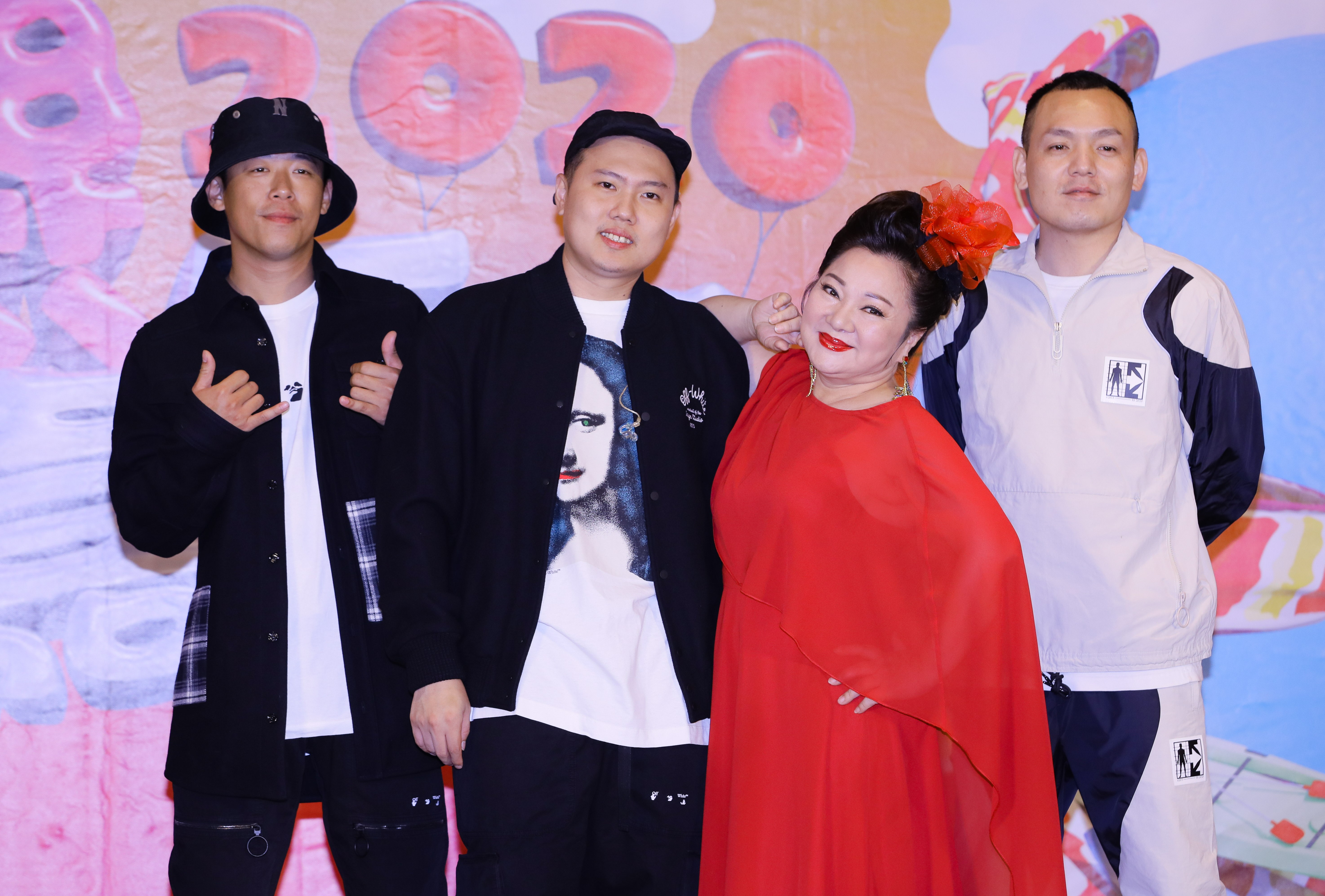 玖壹壹、白冰冰出席「2020花蓮夏戀嘉年華」演唱會記者會。