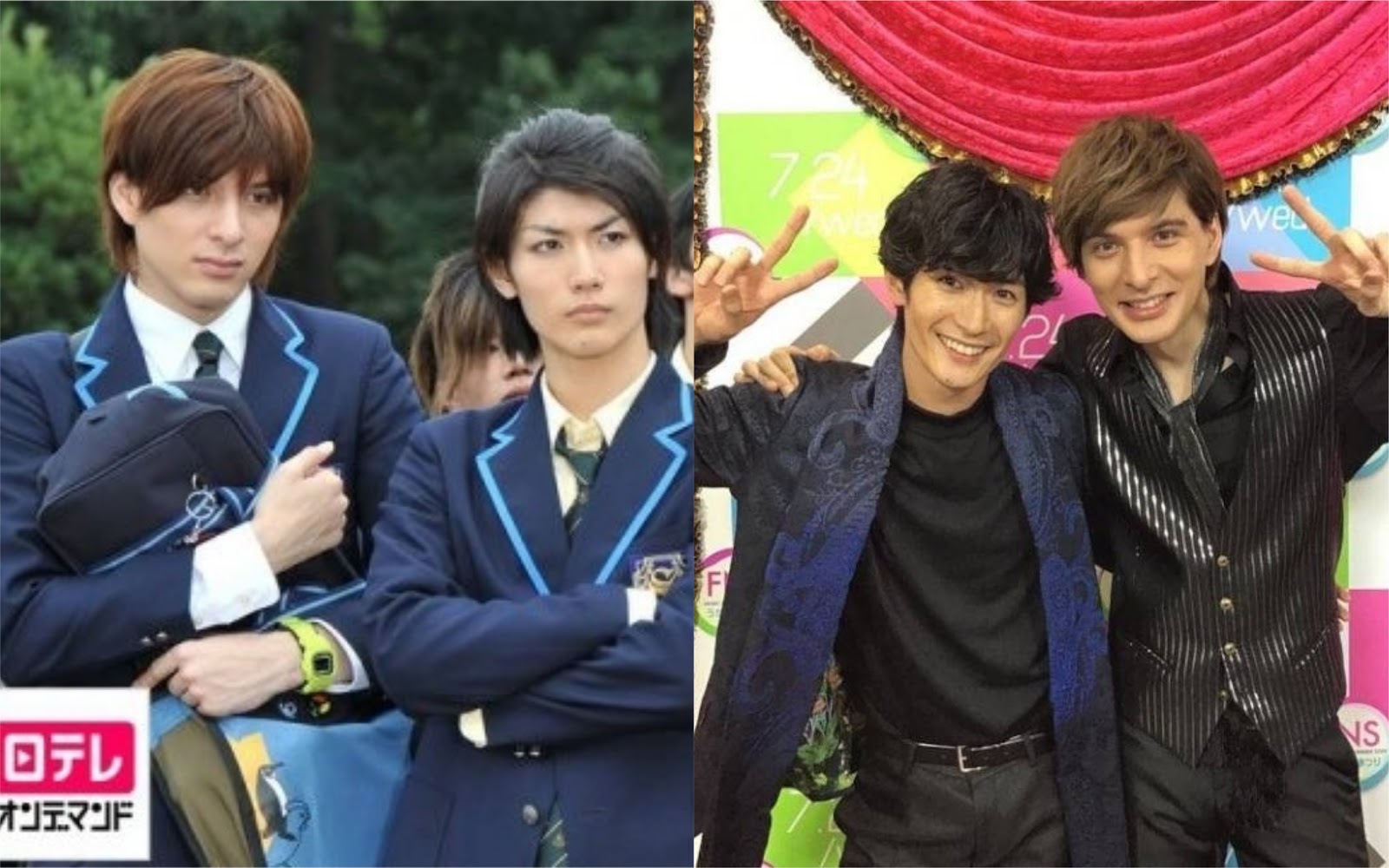 城田優（左圖左）和三浦春馬11年前合作《草食系高校武士》結為好友，城田優也經常在IG上分享兩人合照。（左圖翻攝日本電視台，右圖翻攝城田優Instagram）