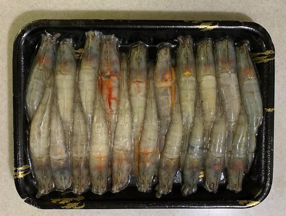 預備20隻白蝦。