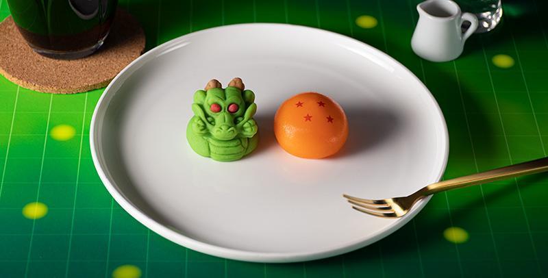 日本萬代與日本FamilyMart合作,將出龍珠與神龍的甜點。(翻攝「BANDAI CANDY」官網)