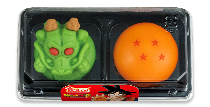 神龍為抹茶口味,龍珠為卡士達口味。(翻攝「BANDAI CANDY」官網)