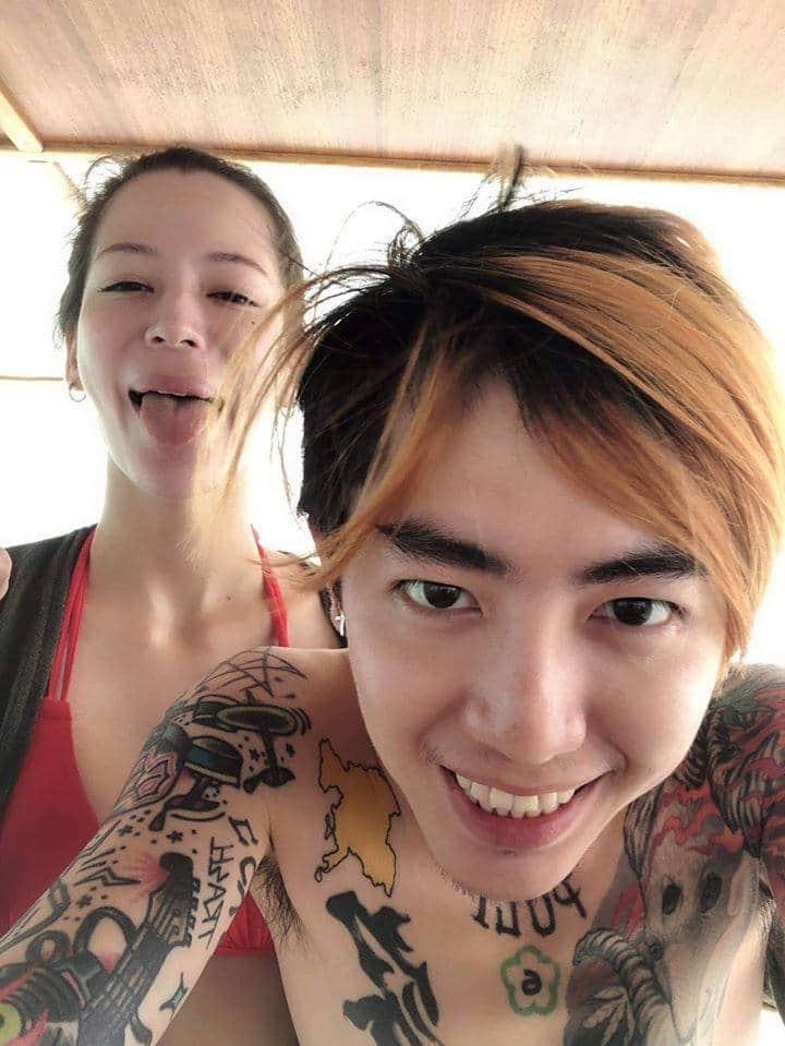 歌手謝和弦(右)與混血前妻Keanna之間的紛爭至今未平息。(翻攝自KT臉書)