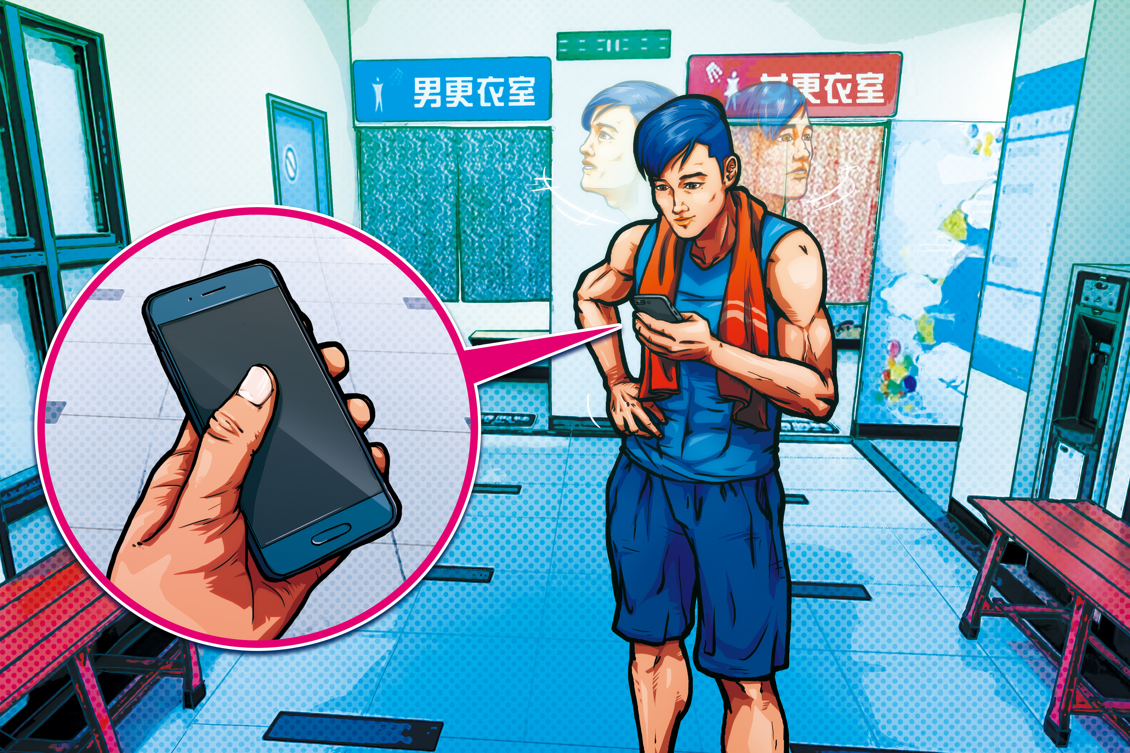 一名男子（圖）被檢察官顏汝羽起訴偷蘋果手機，還建議法官從重量刑，但法官勘驗監視器畫面發現，顏檢指的屏幕上「白色蘋果」圖樣，其實是嫌犯的指甲反光，判決無罪還以清白。