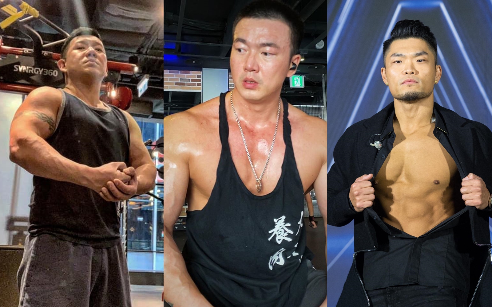 除了蔣友柏練成馮迪索之外，也有不少藝人是「健身狂魔」。