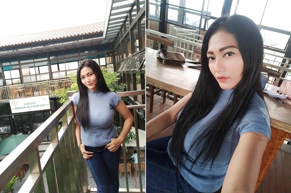 正妹小姨子外型亮麗，加上身材姣好，引起關注。（翻攝自臉書）
