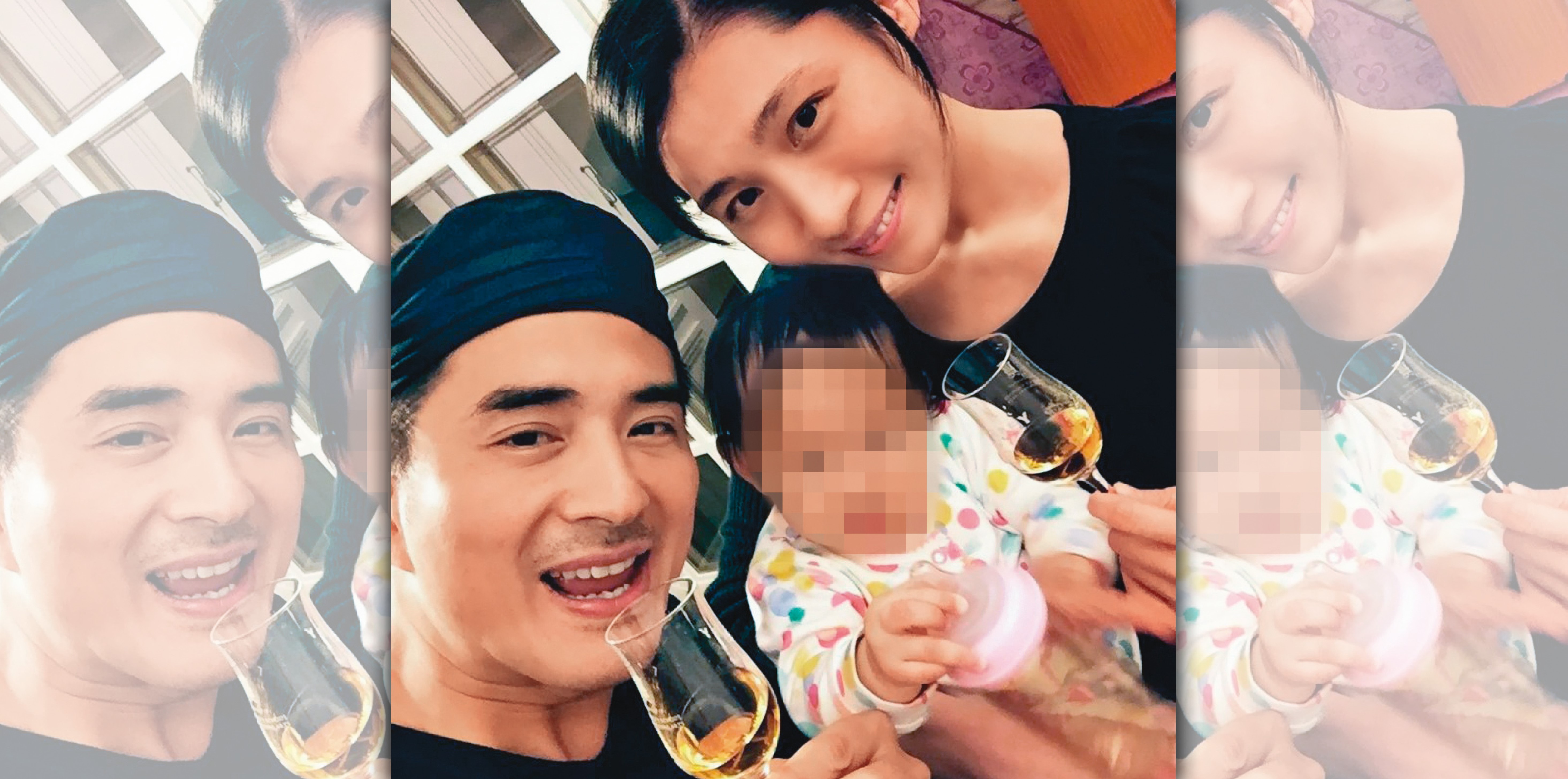 邵昕（左）曾經公開表白對現任妻子Vivi（右）的愛意。（翻攝自邵昕臉書）