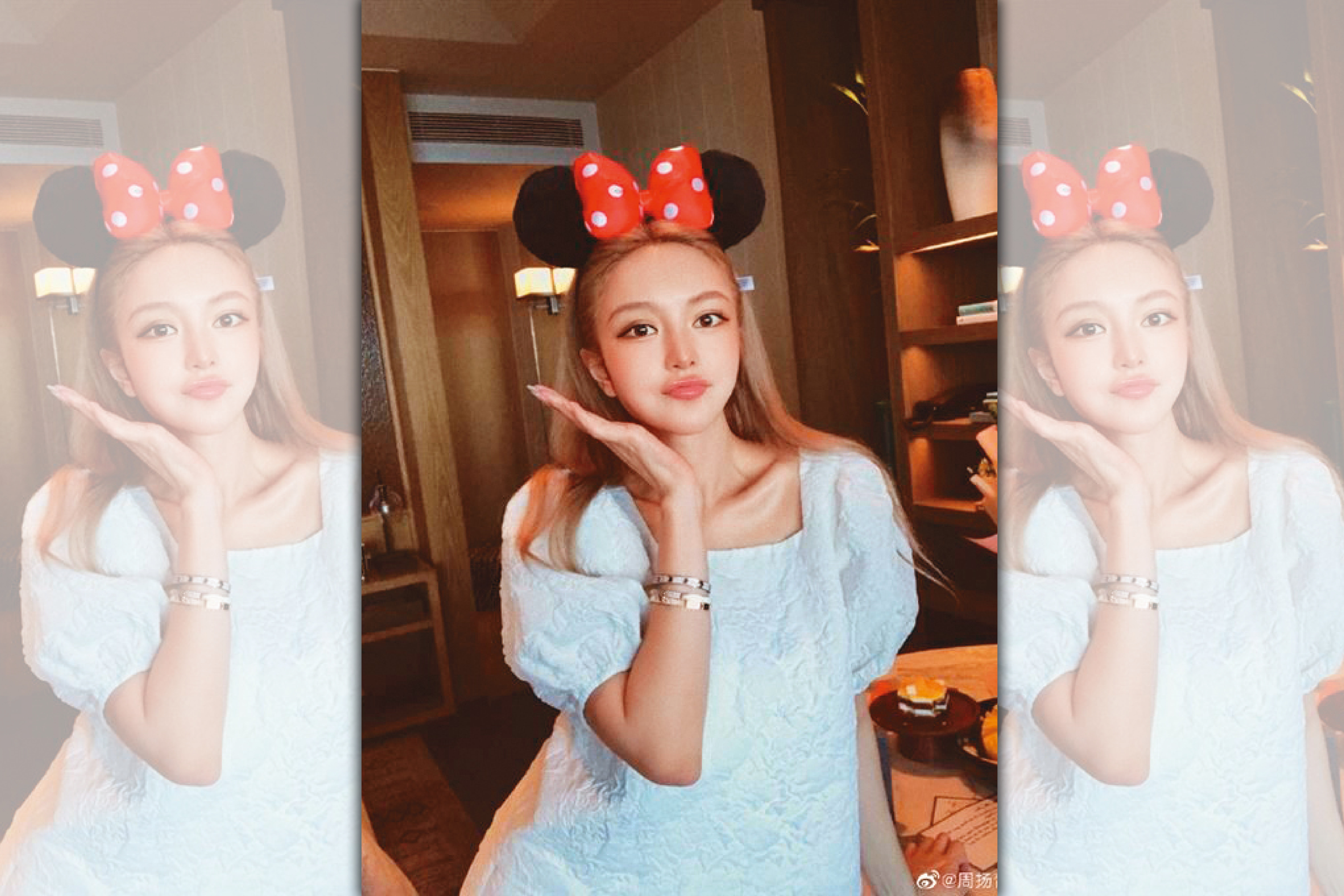 周揚青爆料羅志祥有「祕密手機」，兩人已經分手。（翻攝周揚青微博）