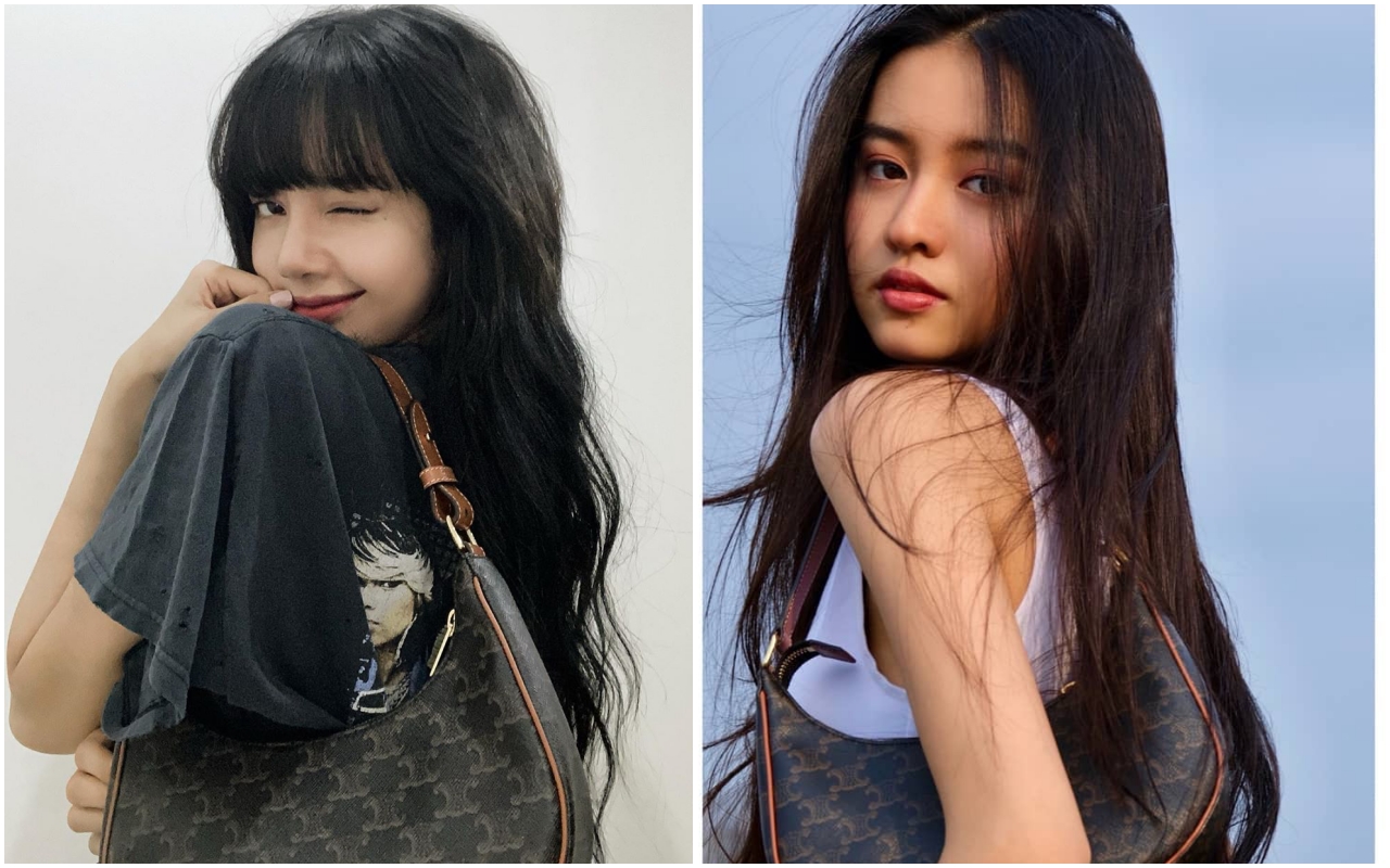 LISA（左起）與Koki發生撞包事件，都愛上CELINE AVA Bag。（CELINE提供）