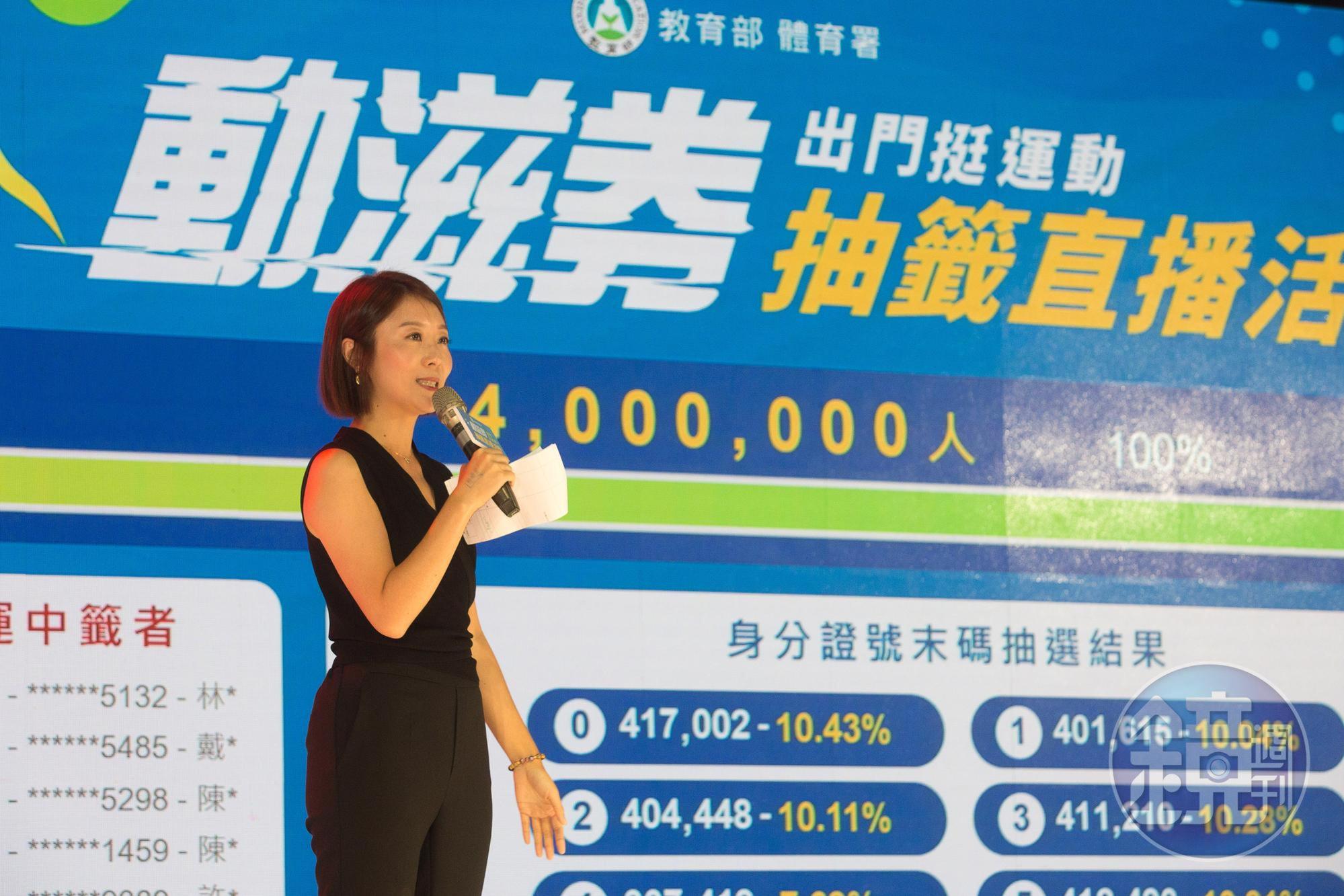 體育署為響應防疫新生活,提供400萬份面額500元的「動滋券」。