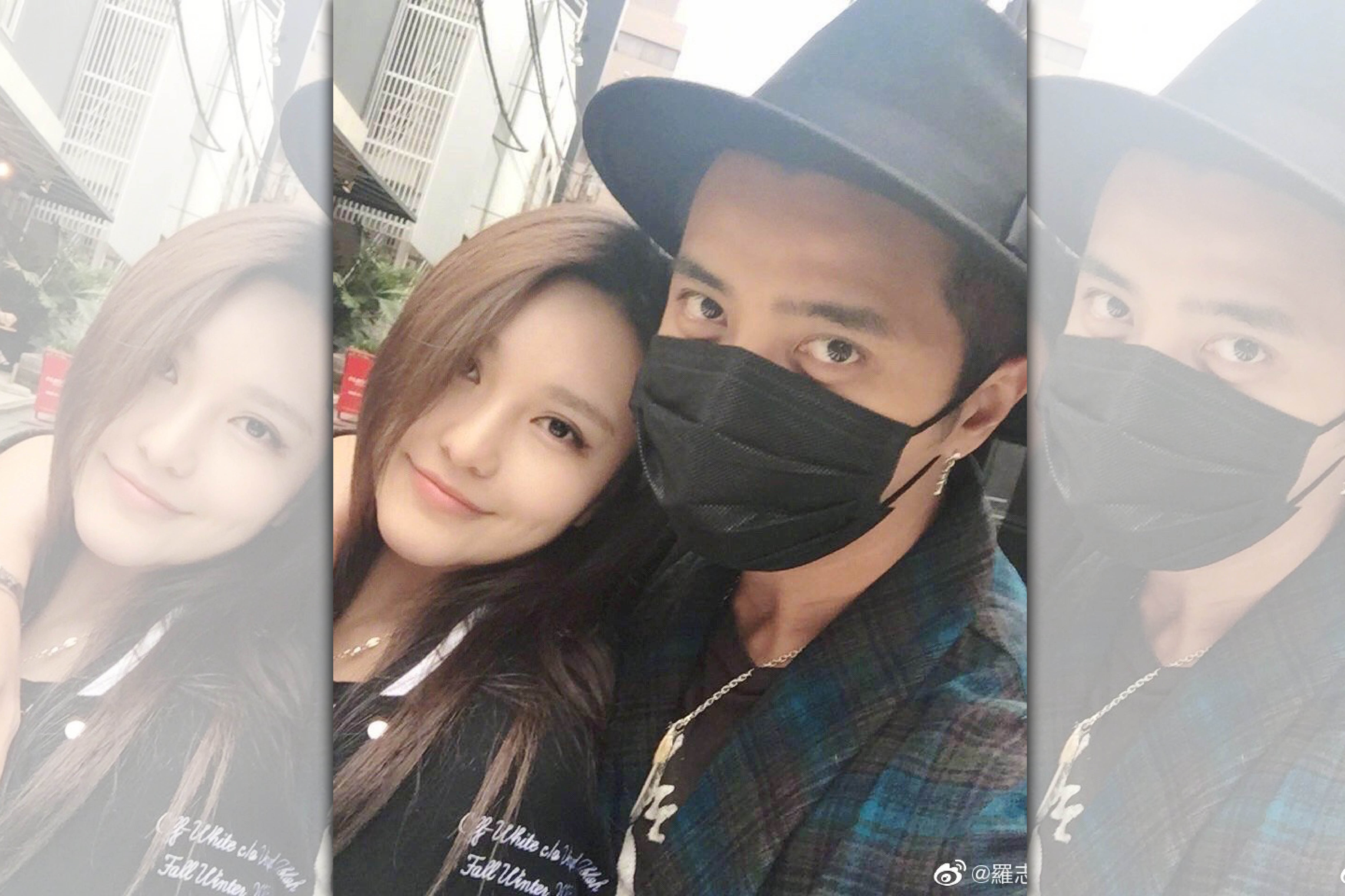 近日周揚青放一張與羅志祥好友「三兒」上夜店的合照,遭網友質疑是復合前奏。(翻攝自微博)