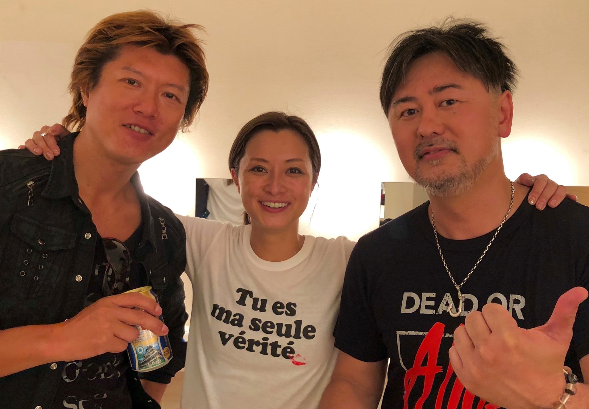 Do As Infinity 大無限樂團前成員長尾大（左），涉嫌持有毒品被日本警方逮捕。（翻攝長尾大臉書）