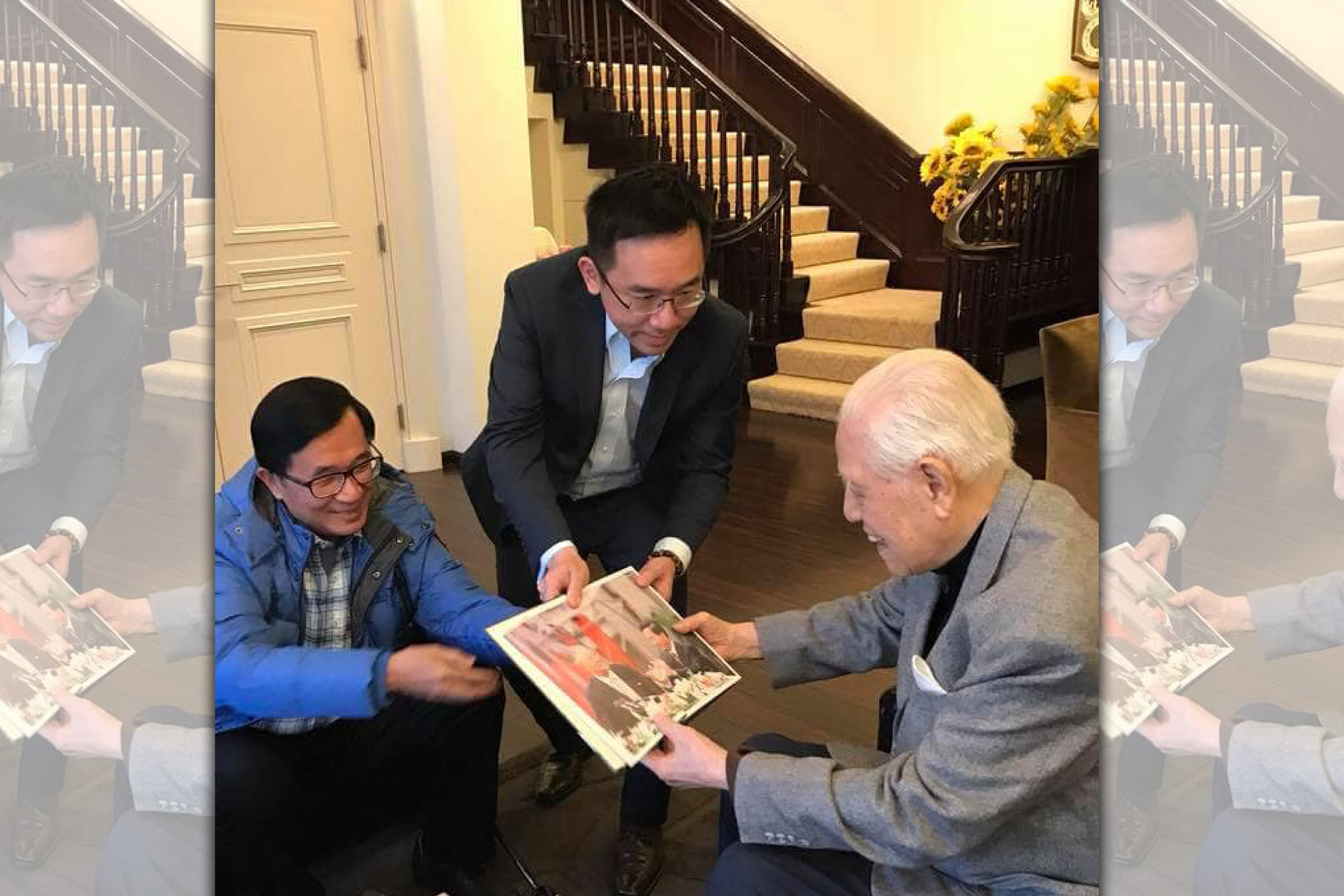 陳水扁回憶李登輝曾告訴他，不可以讓副總統看公文。（翻攝陳致中臉書）