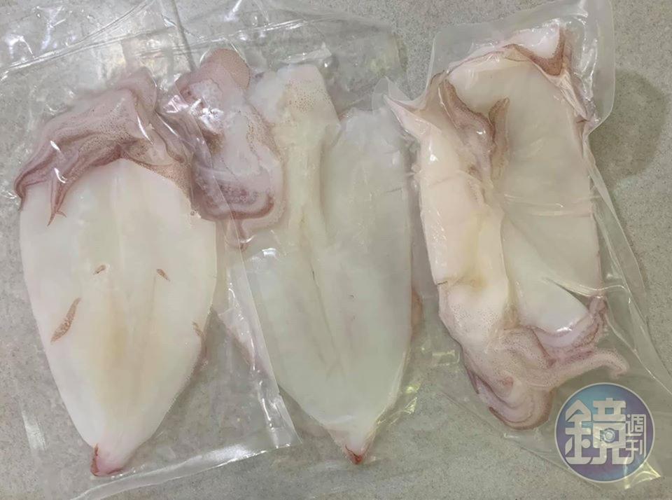 準備3隻透抽。