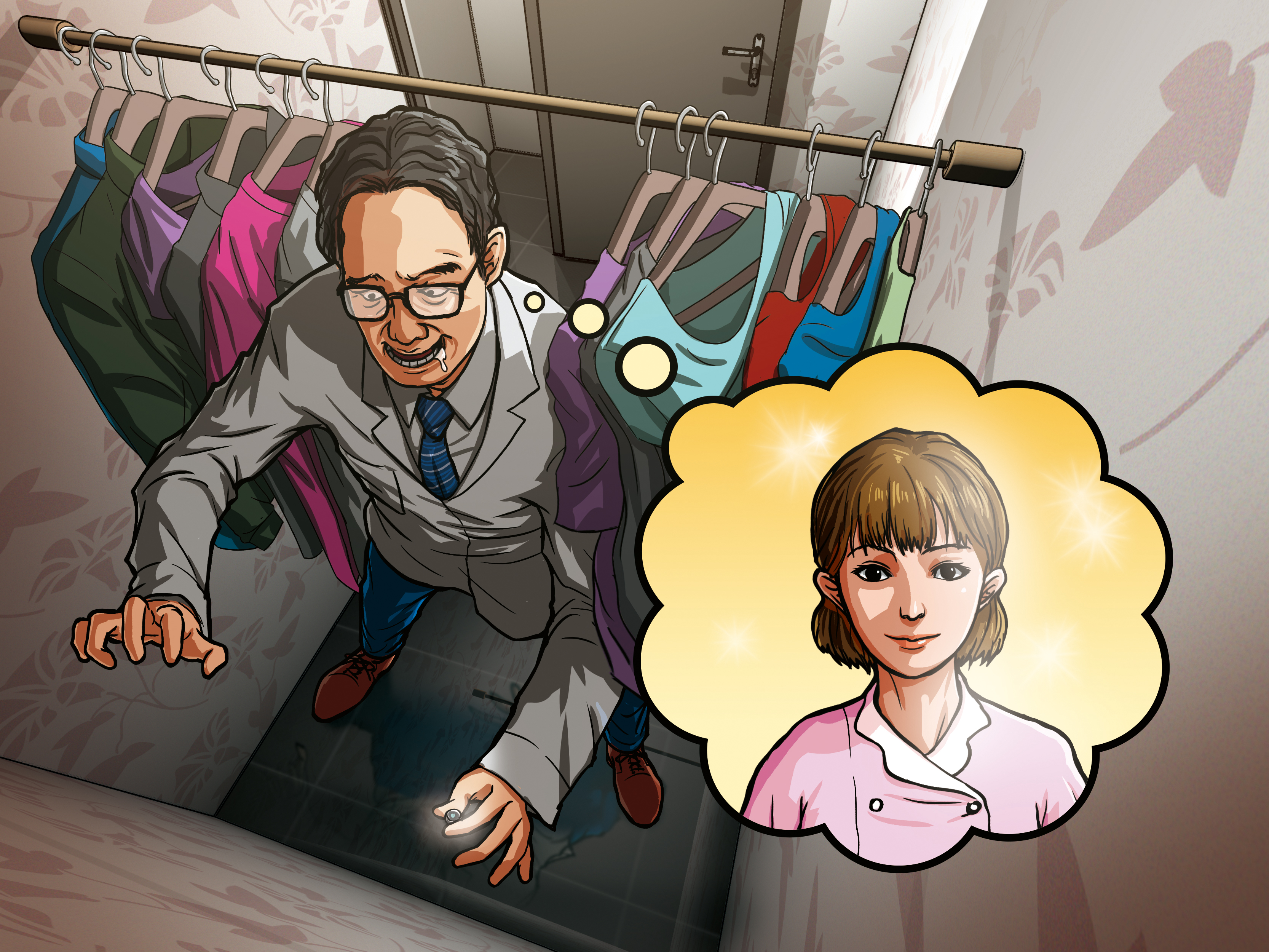 施姓牙醫為了偷拍心儀的女助理，竟在診所更衣室裝設針孔攝影機。