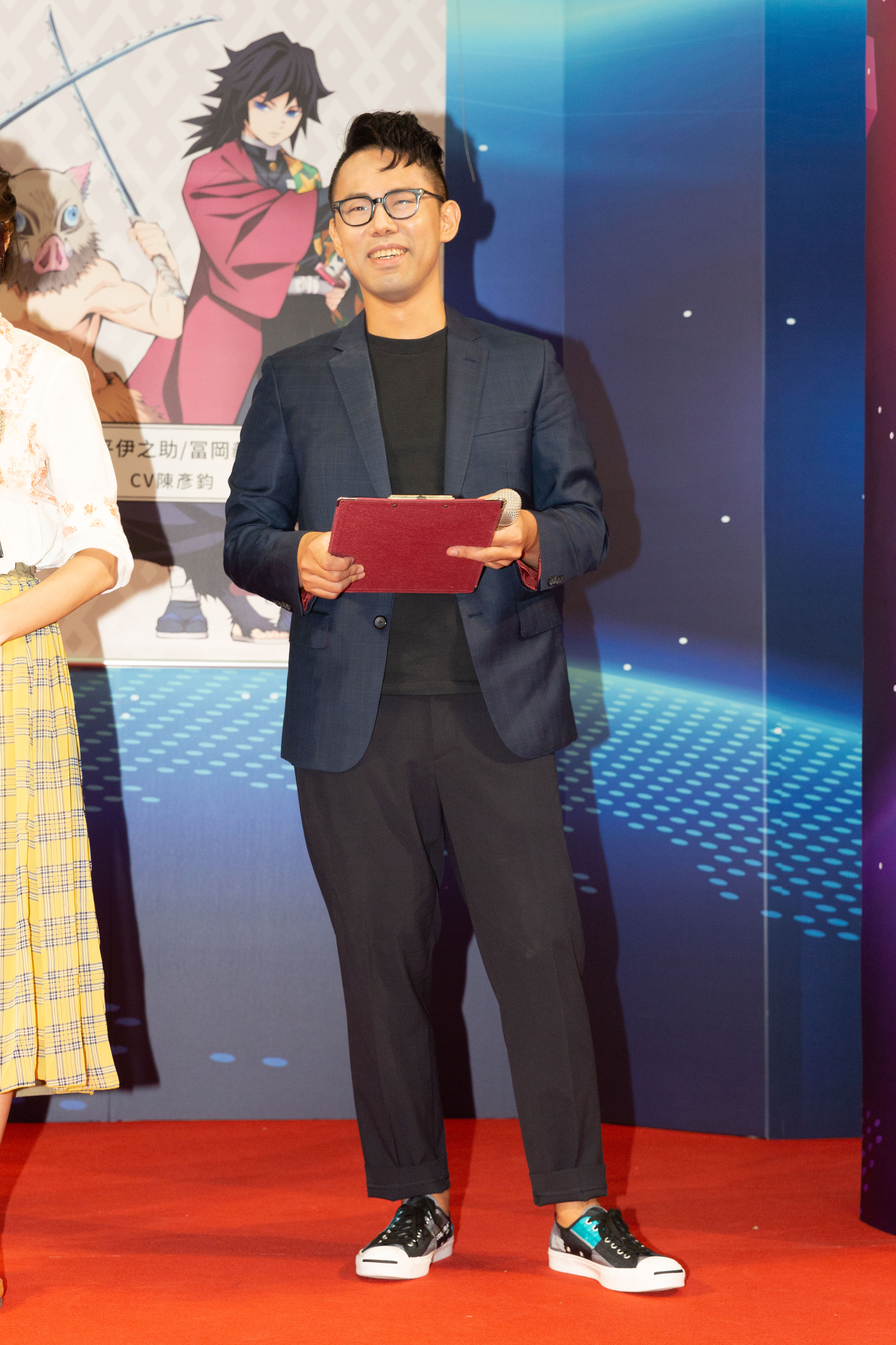 飾演「嘴平伊之助、富岡義勇」的陳彥鈞，第一集就被義勇感動。