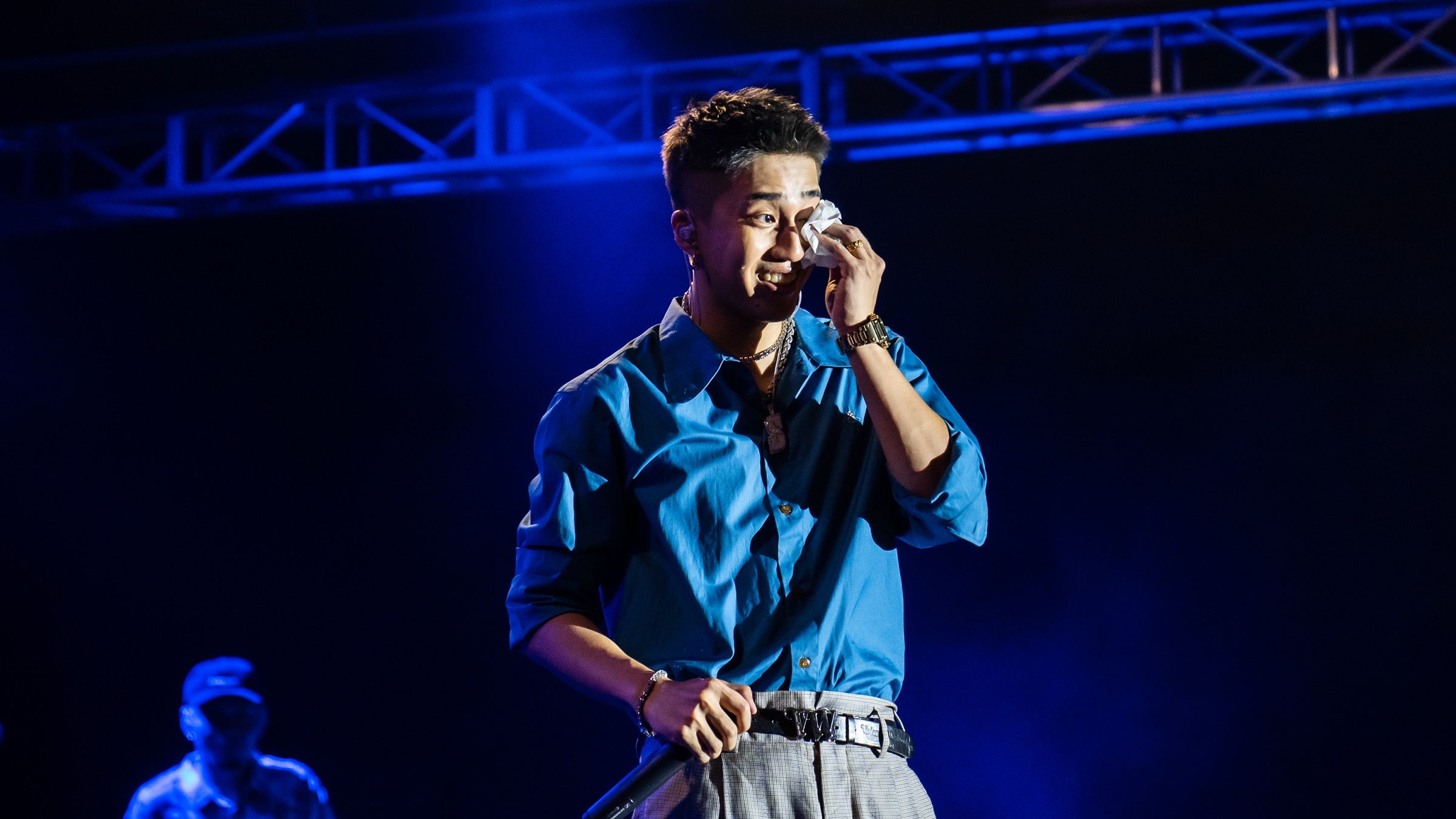 婁峻碩人生首場售票演唱會，一度感動淚崩。（想不到音樂工作室提供）