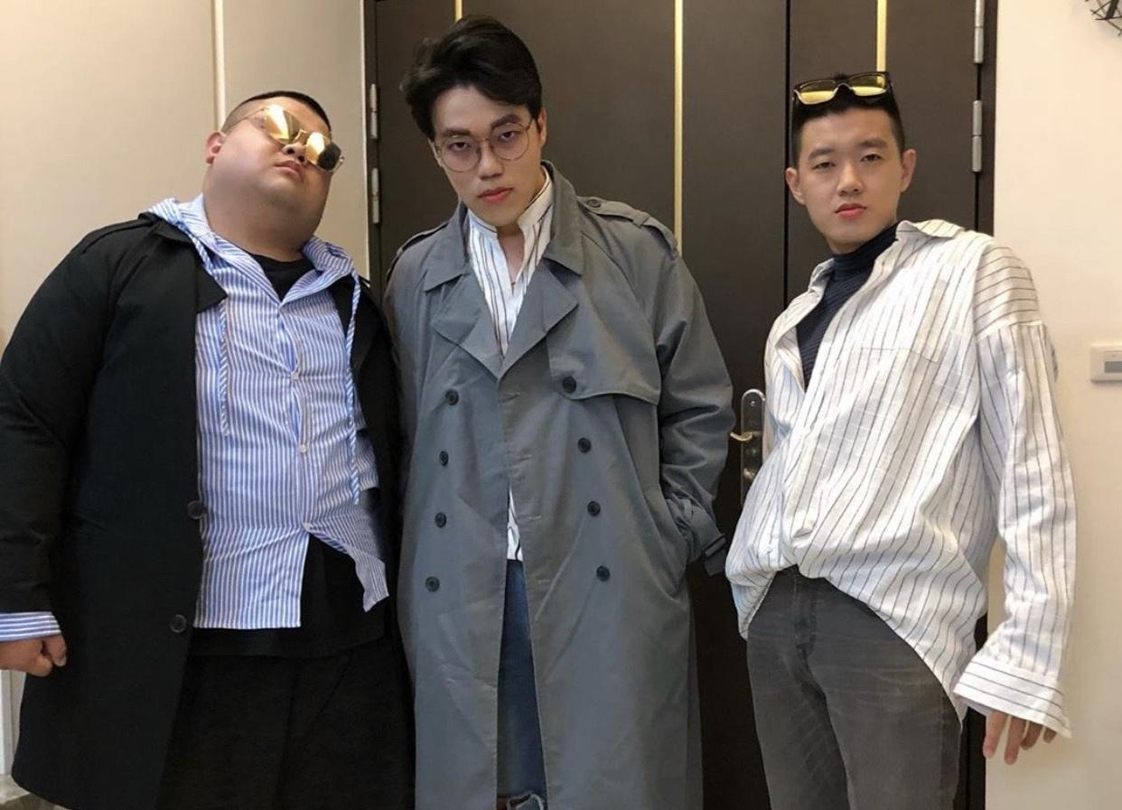 知名百萬YouTuber團體「狠愛演」將各奔東西,左起為蛇丸、胡椒、牛排。(翻攝自狠愛演IG)