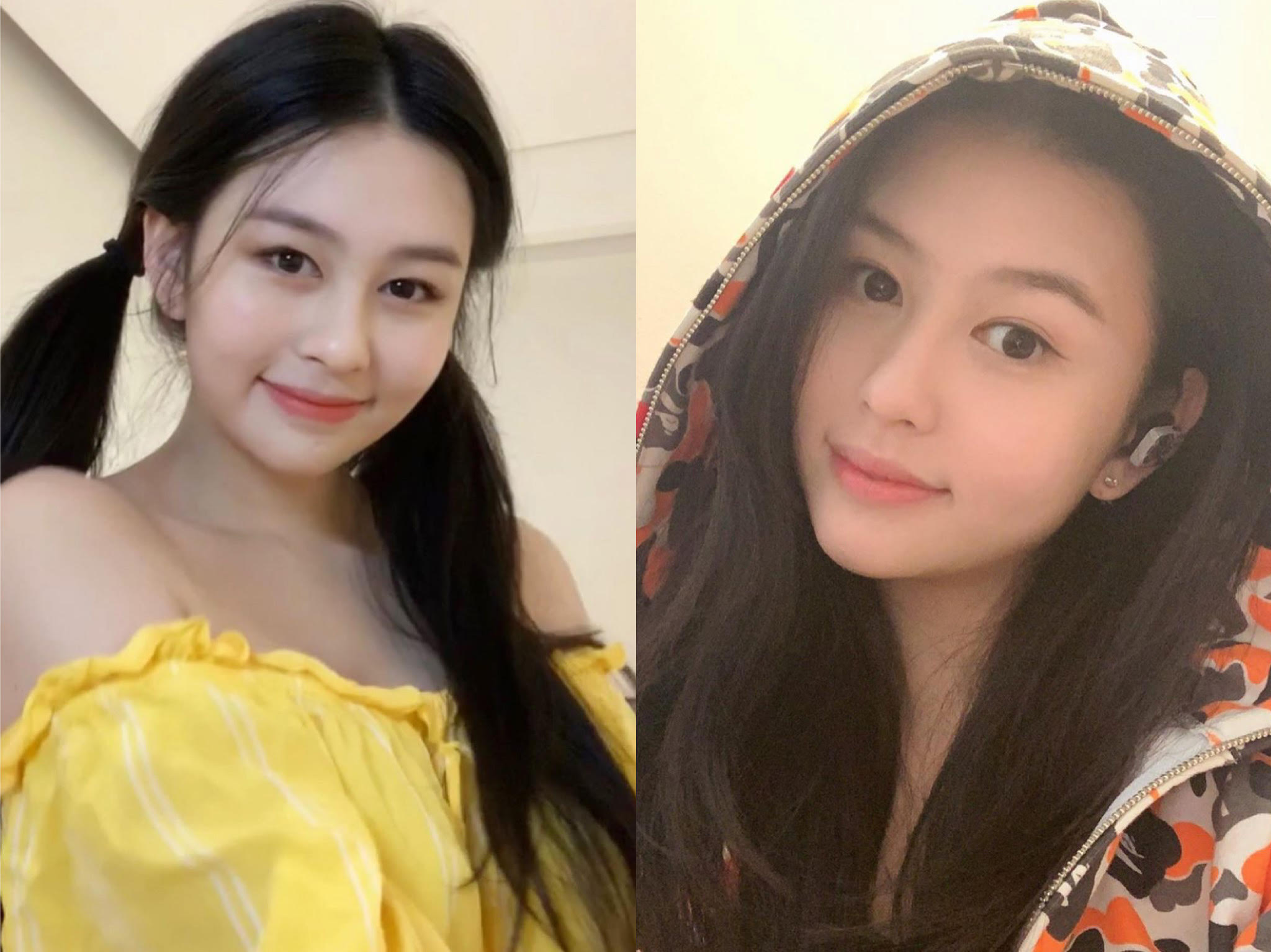 沈月近日貼上新照片（右圖），比3個月前的照片（左圖）顯瘦。（翻攝自沈月IG）