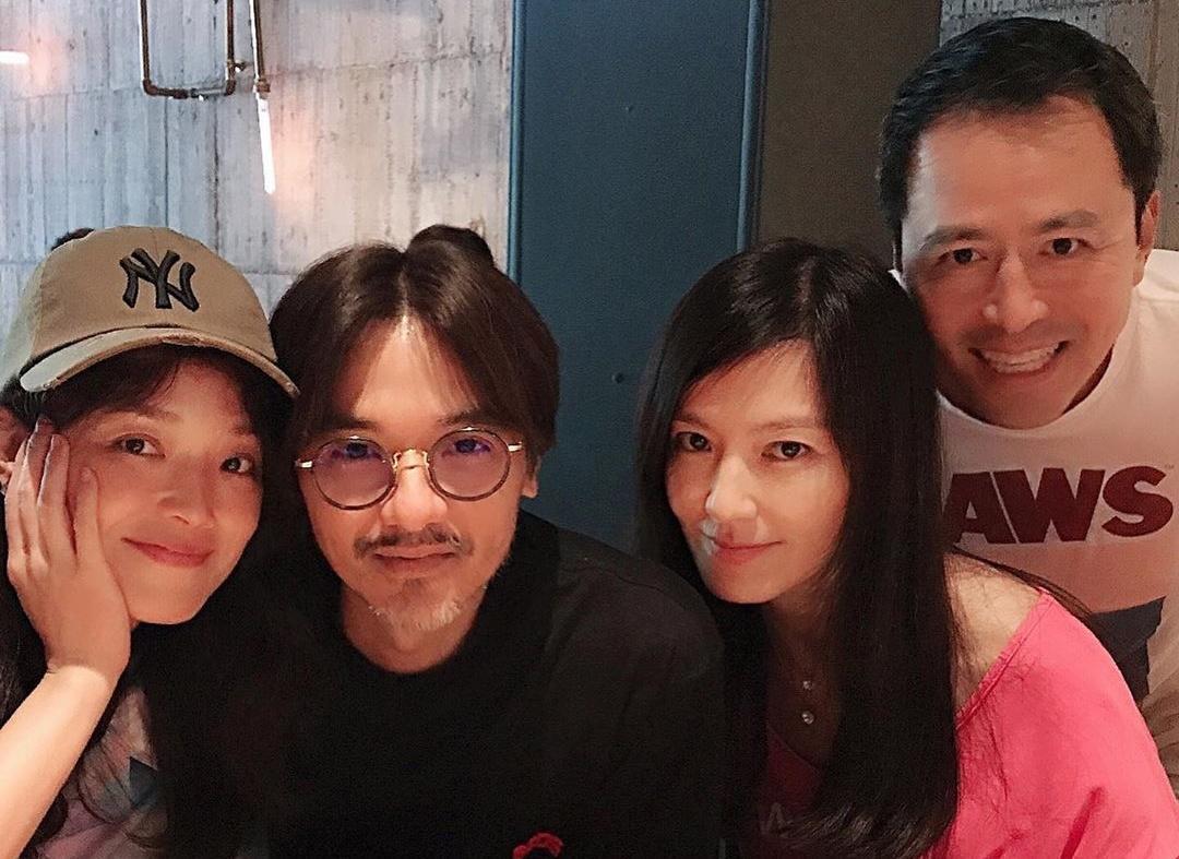 林熙蕾2日攜伴與舒淇、馮德倫來了場午餐double date,託她的福粉絲才得以見到舒淇、馮德倫同框。(林熙蕾IG)