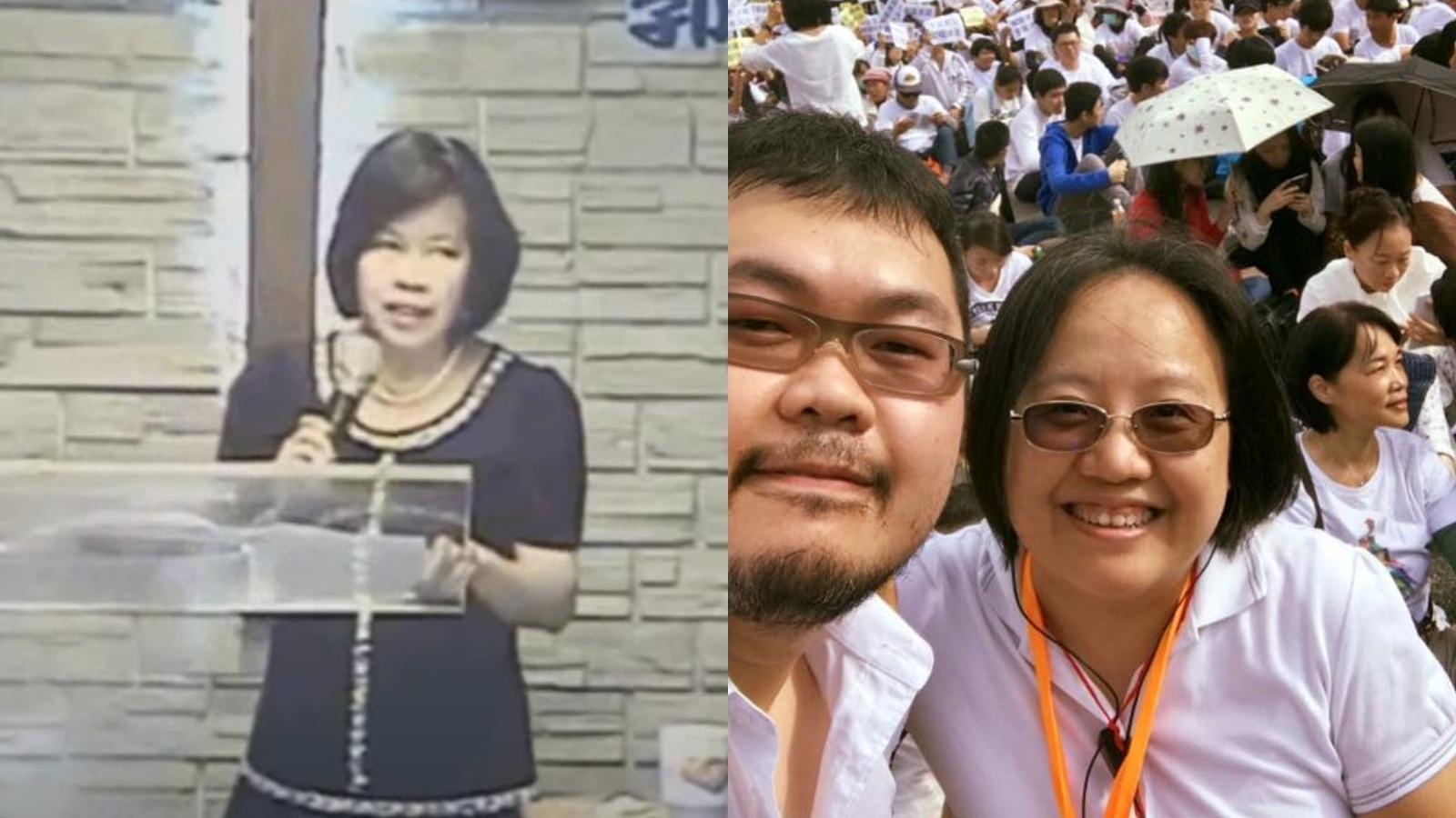 郭美江牧師(左)延誤就醫而癌逝,趙曉音牧師(右圖右)表示「有病記得看醫生」。(翻攝YouTube/趙曉音臉書)