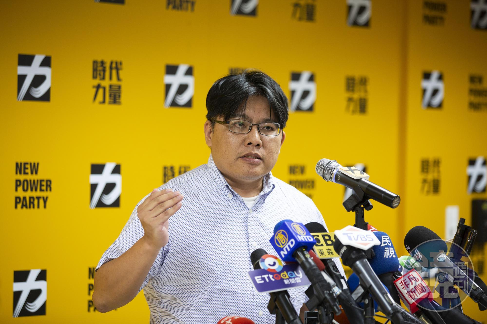 針對徐永明涉入收賄案,時代力量代理黨主席邱顯智表示,黨內同志不宜接觸徐,更應考量所做一言一行對社會的影響。(本刊資料照)