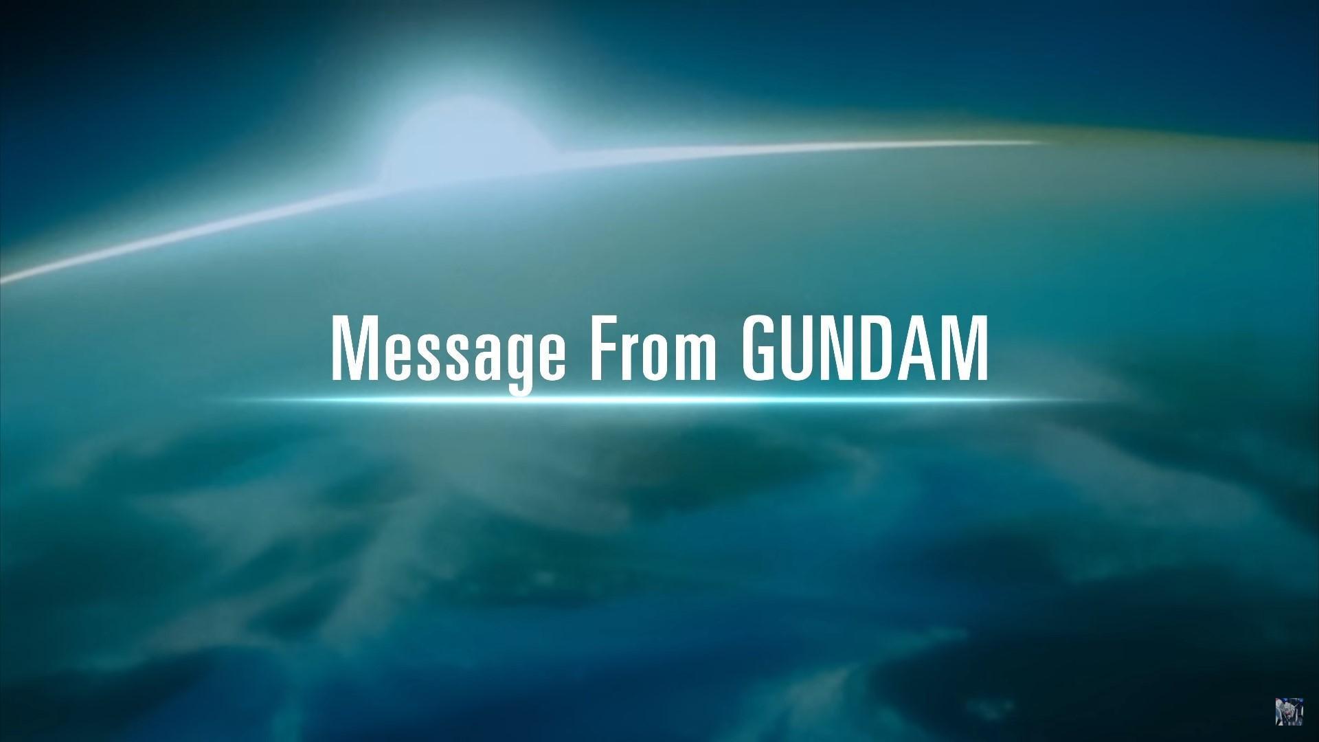 《鋼彈》頻道發表特別影音，要將正向力量傳遞給粉絲。（翻攝自GundamInfo YouTube）