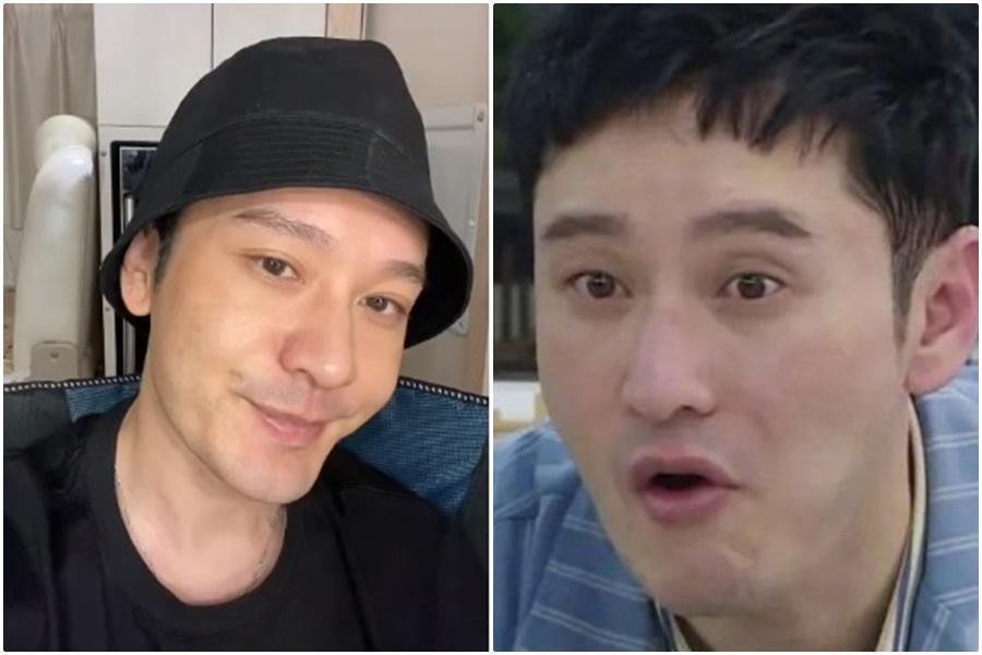 黃曉明回歸《中餐廳》第四季,一出場大汗淋漓的脫妝畫面再掀起話題。(翻攝黃曉明微博)