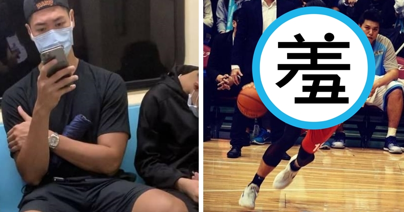 網友在捷運車廂內被黑衣長腿乘客吸引，偷拍上傳臉書後，網友神出帥哥身份是前職籃球星。（翻攝呂冠霆Instagram）