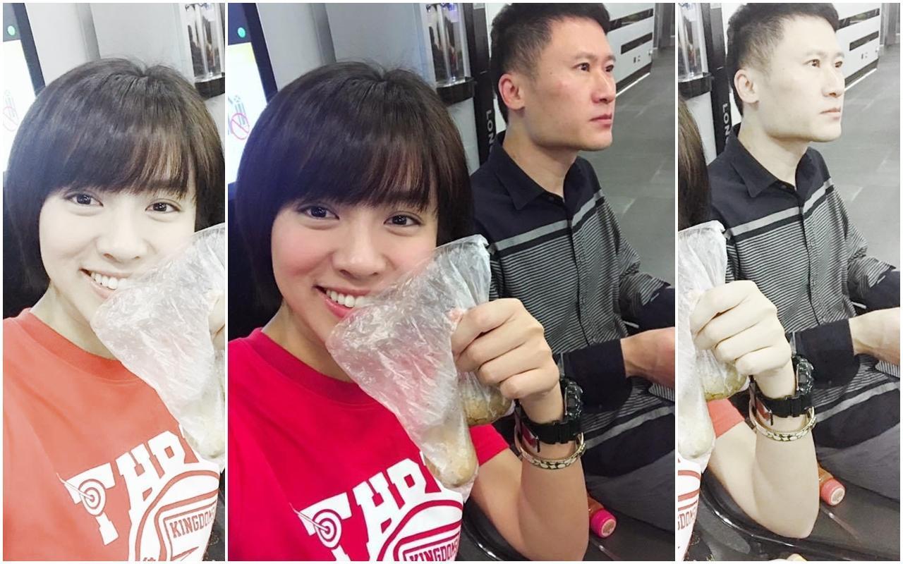 米可白與尾牙大王謝銘杰去年協議簽字離婚。(翻攝自米可白臉書)