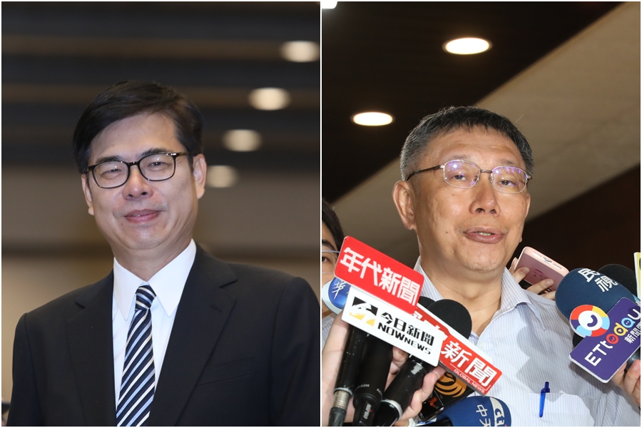 江啟臣酸陳其邁存款13萬「鬼才相信」,柯文哲受訪苦笑回8個字。(本刊資料照)