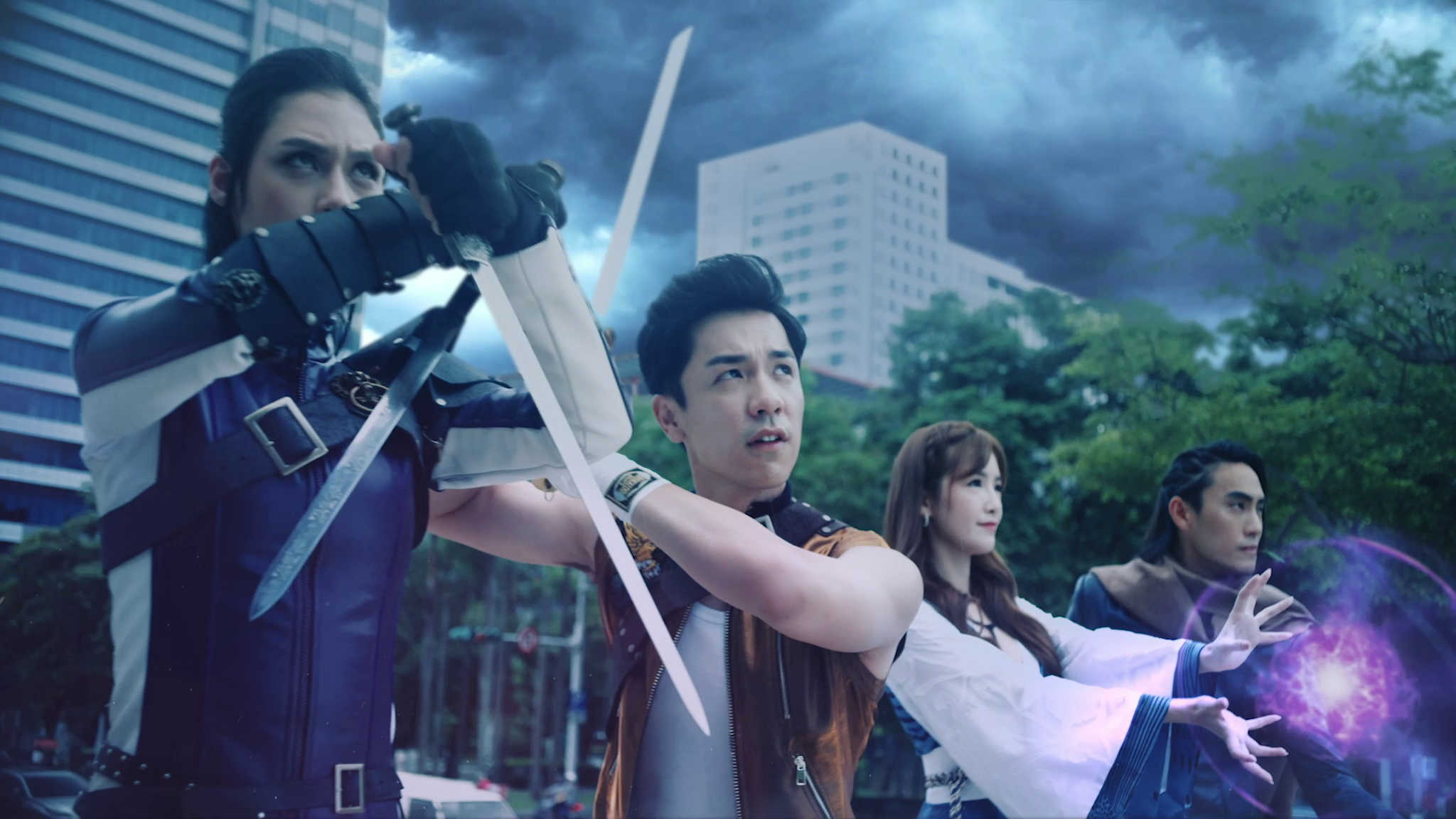 《宿命》在網路平台大量投放影音廣告，包括劇情動畫，以及陳奕先導演的真人廣告。（未來全球科技提供）