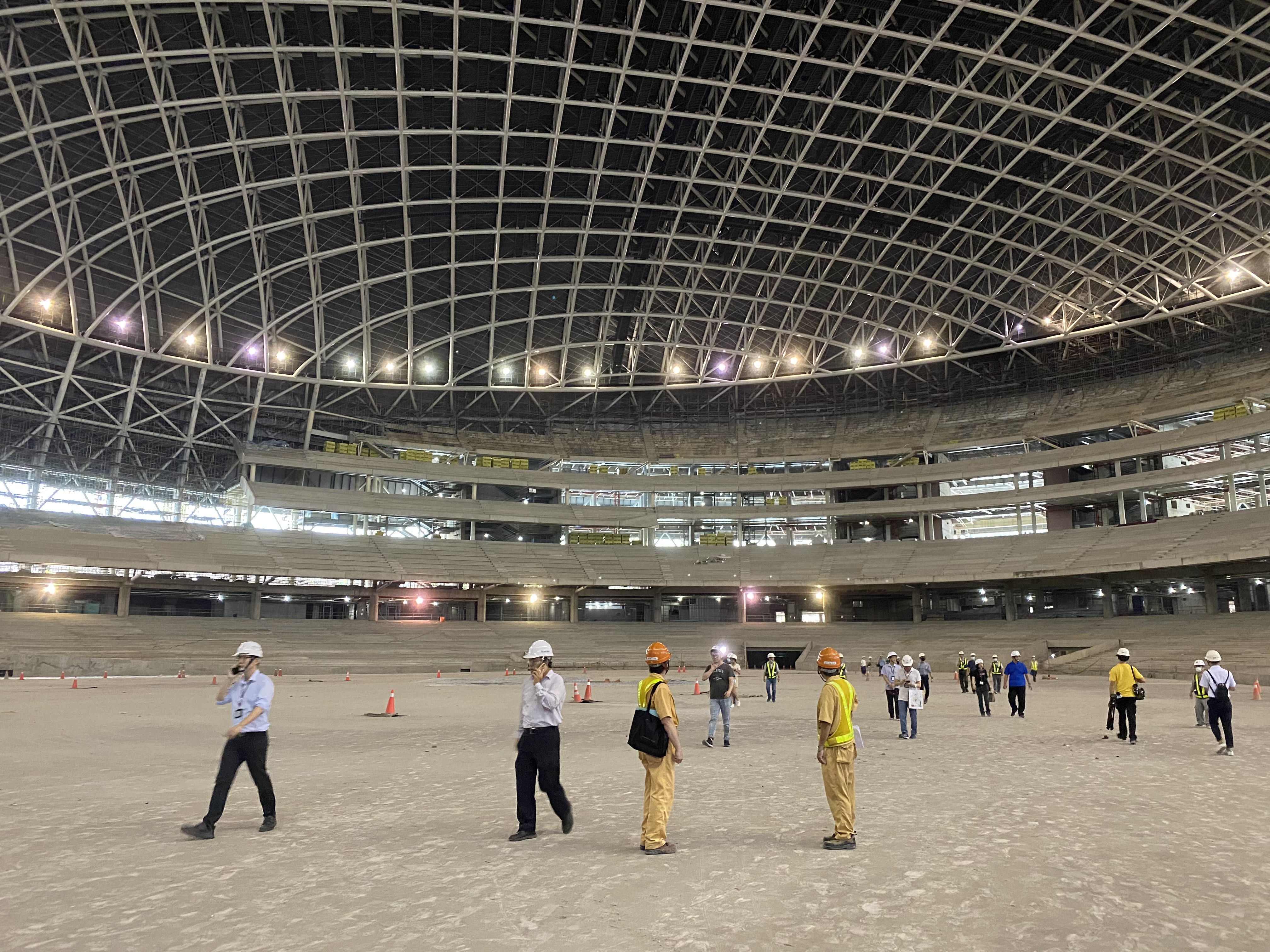 大巨蛋案歷經5年停工，北市府宣布即日起同意遠雄施作工程。