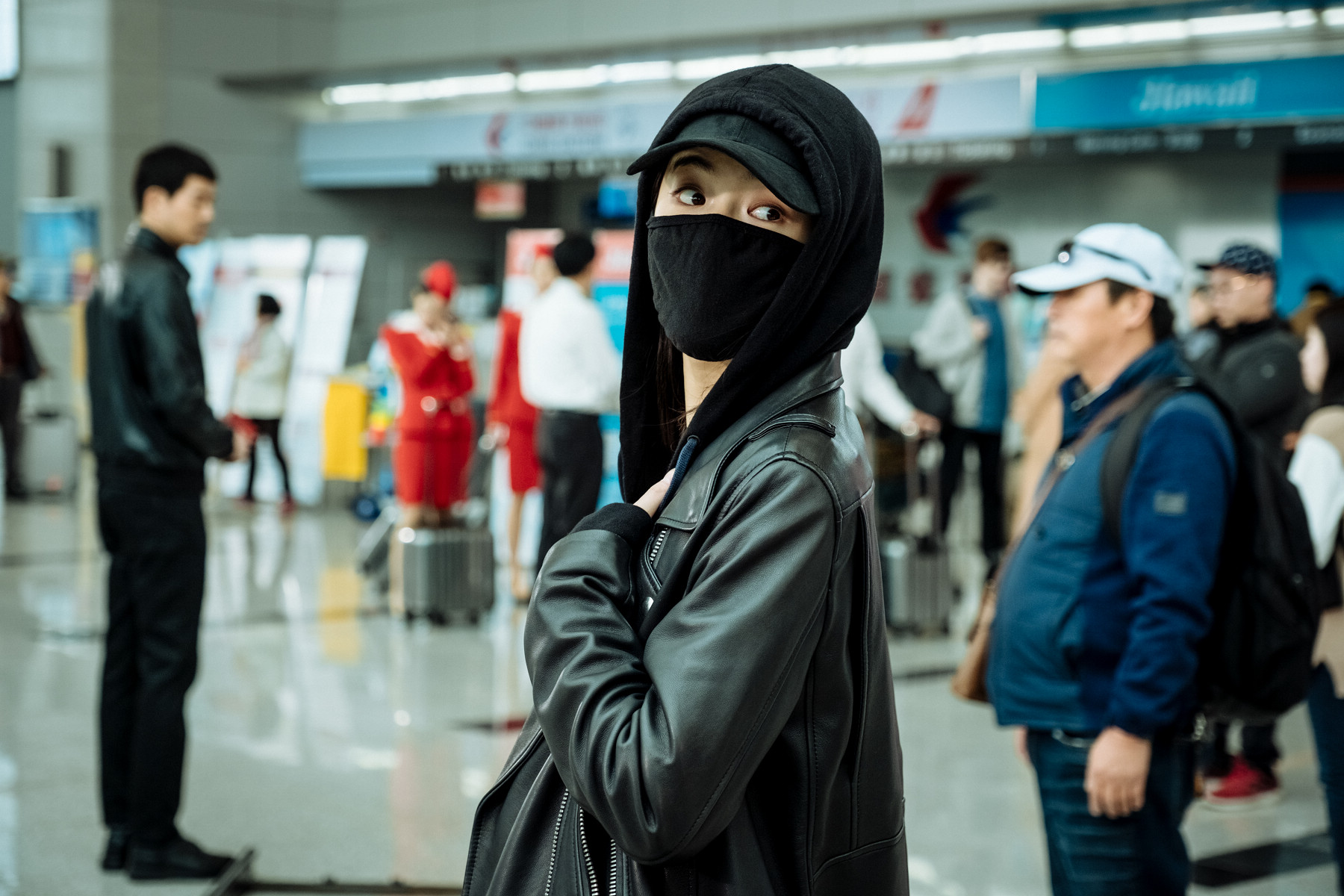 李先彬是韓綜《RM》成員李光洙的女友,片中飾演一名神祕女子。(采昌)