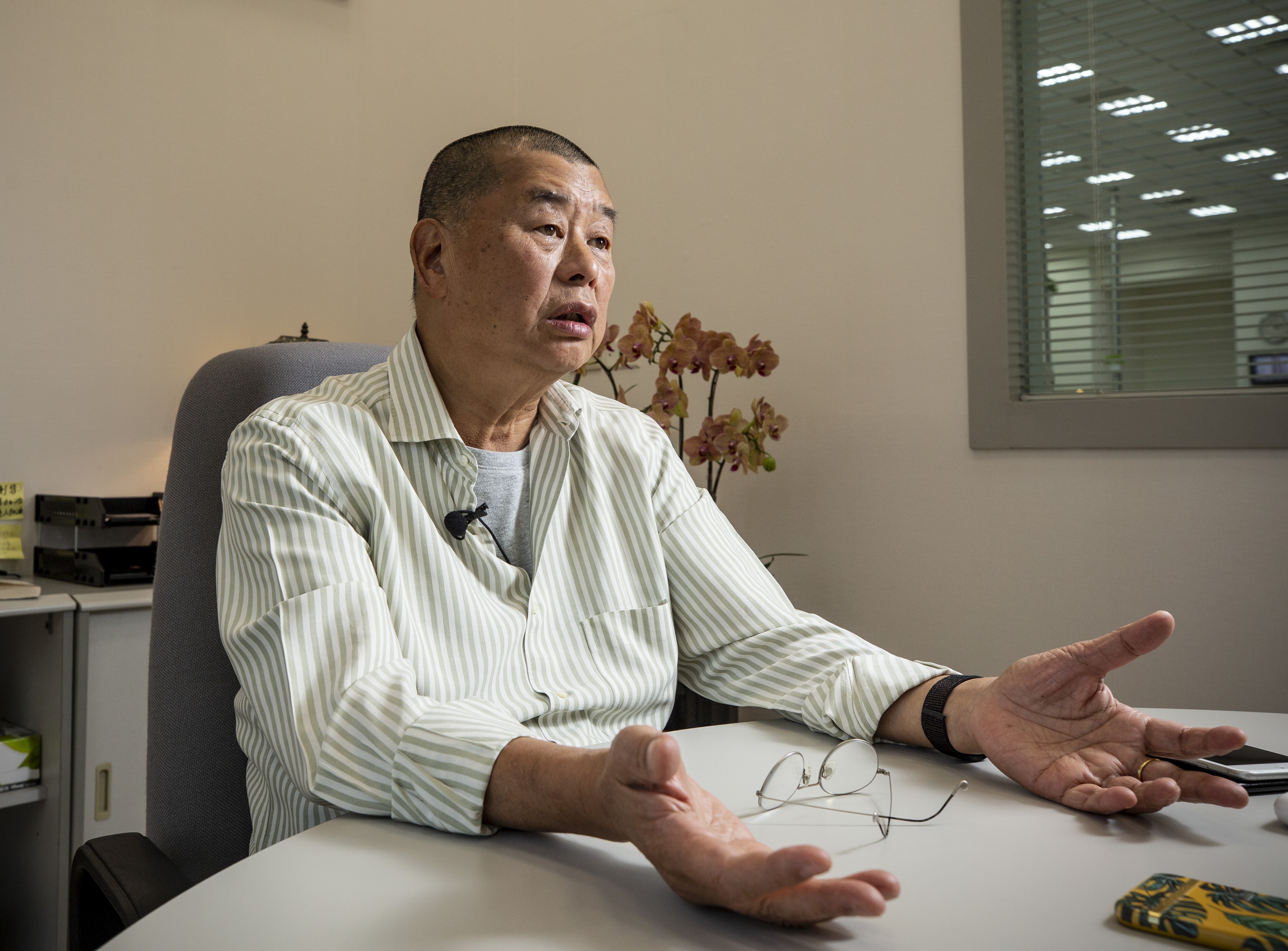 壹傳媒創辦人黎智英驚傳今晨在香港住家遭逮捕。圖為本刊資料照。