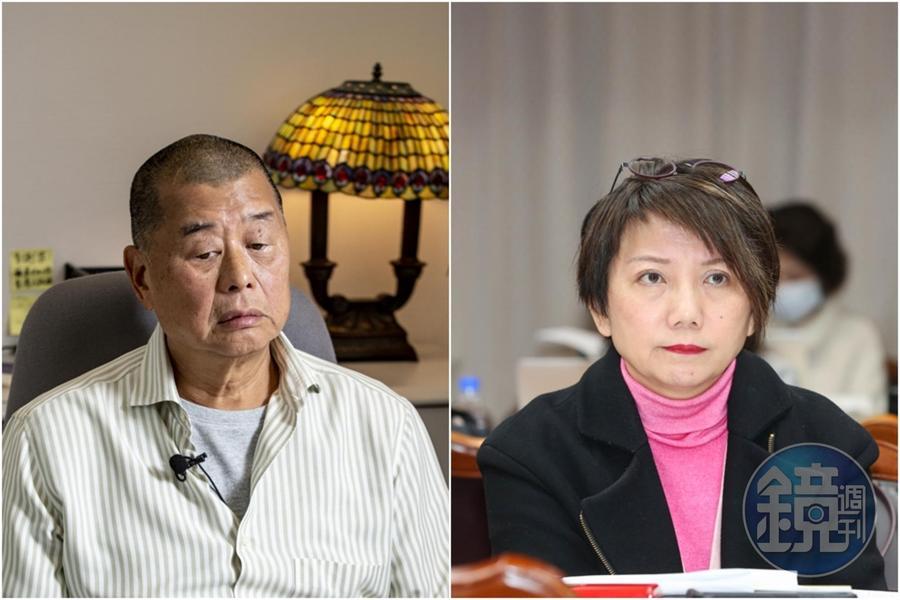 壹傳媒創辦人黎智英今(10日)早被香港警方逮捕,民進黨立委范雲認為此舉是「殺一儆百!中共要你噤聲!」(合成圖,本刊資料照)