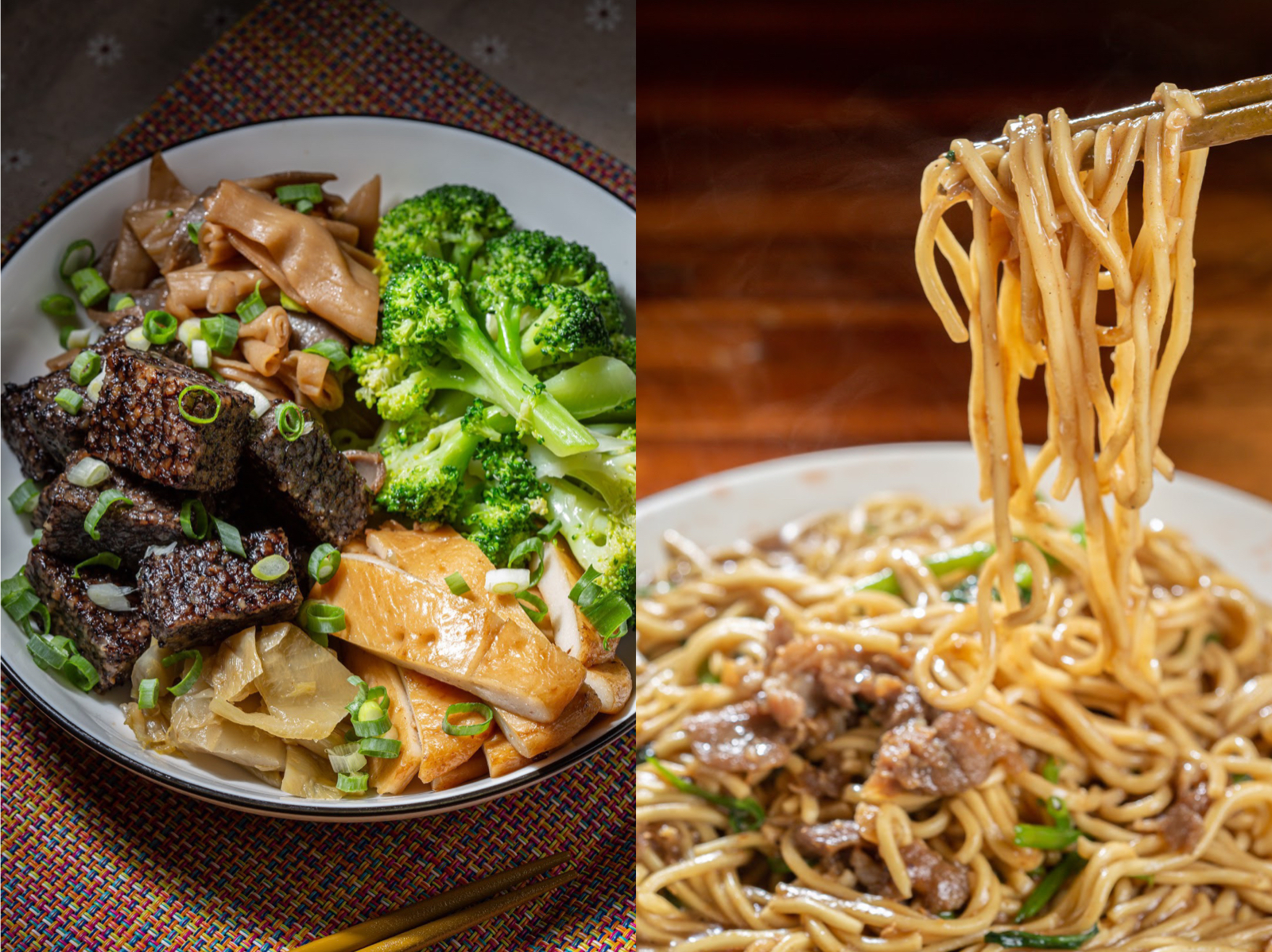 「永和專業滷味」會用近20種中藥材滷製食材，夠味、但吃完不會口乾舌燥；「水源羊肉」的炒麵會加秘製沙茶粉，香氣十足。