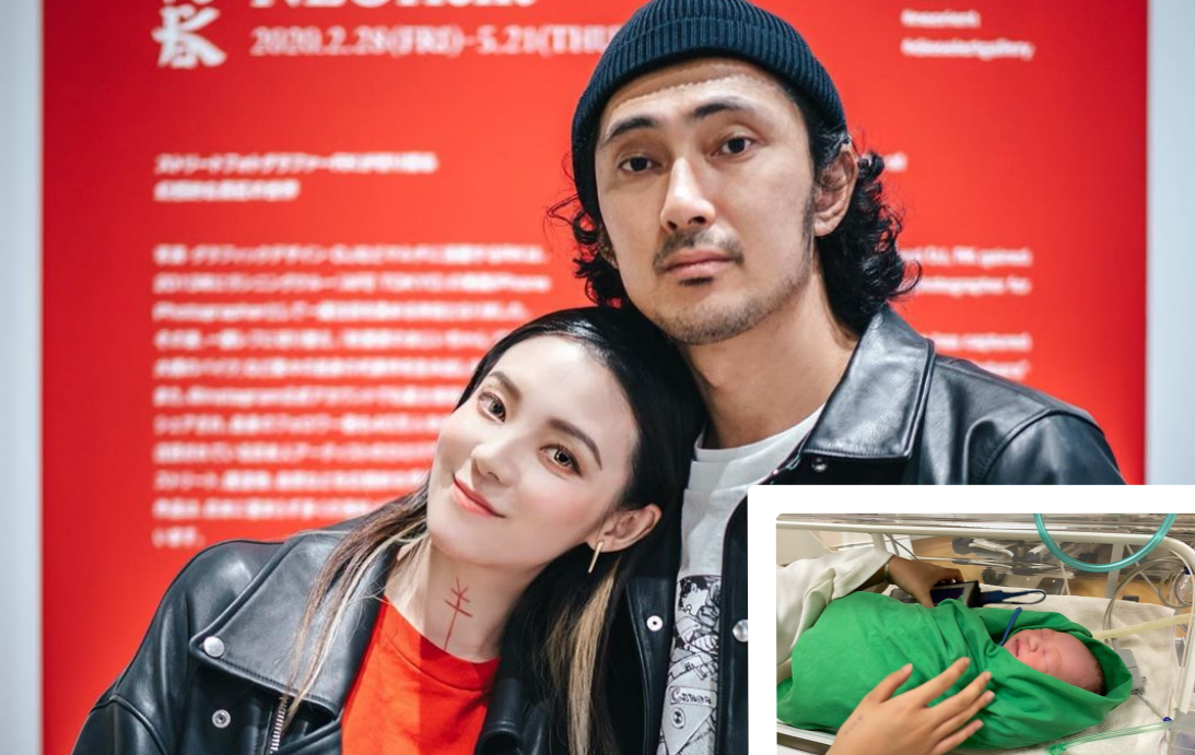 歐陽靖說兒子「新醬」與老公長得很像。（翻攝自歐陽靖臉書）